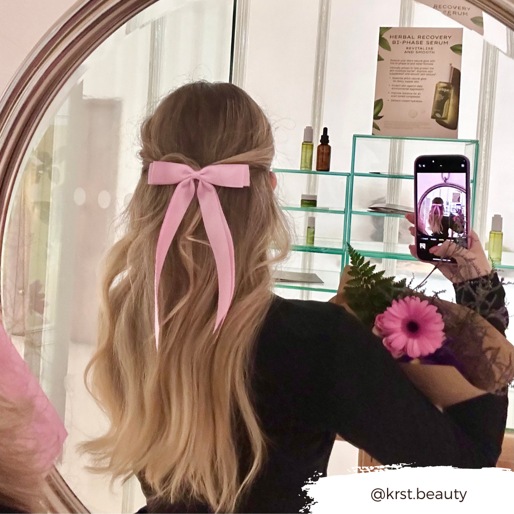 Kurdeleli Fiyonk Toka - Şakayık Pembesi