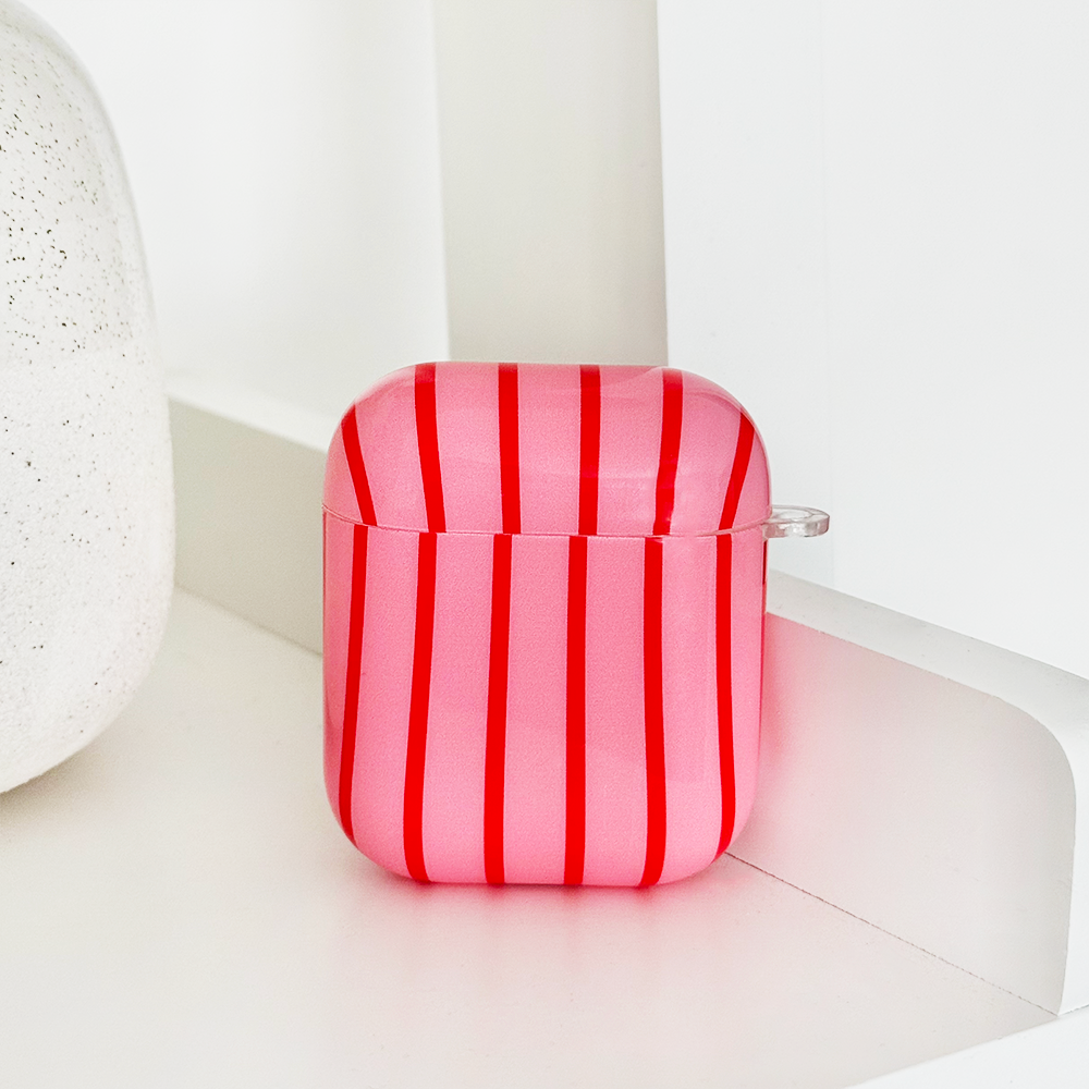 Airpods Case - Cherry Stripes