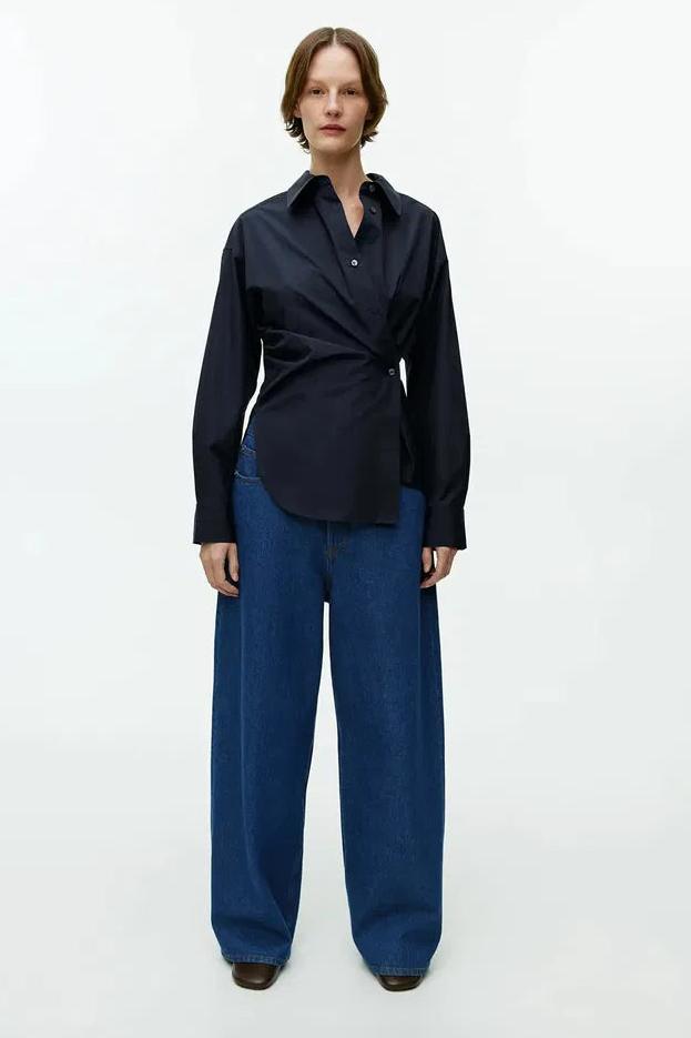 Asymmetric Wrap Shirt