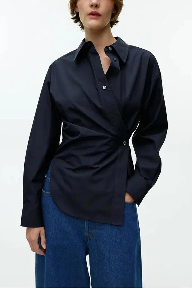 Asymmetric Wrap Shirt
