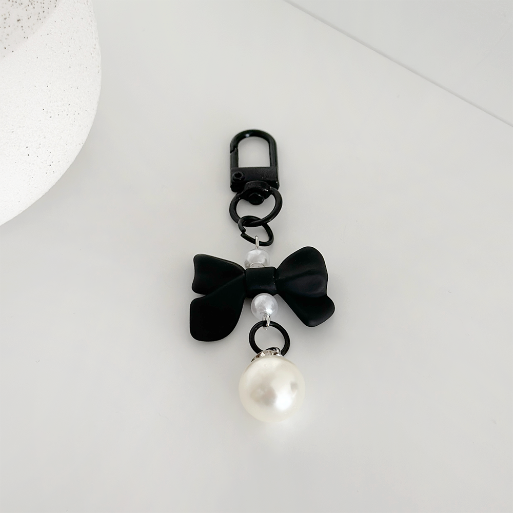 Coquette Kurdeleli Anahtarlık - Siyah