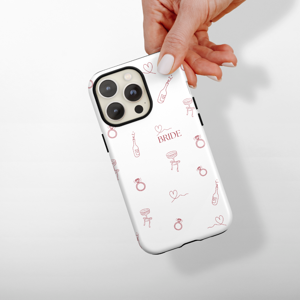 Kişiye Özel Gelinlik Temalı Dayanıklı Telefon Kılıfı