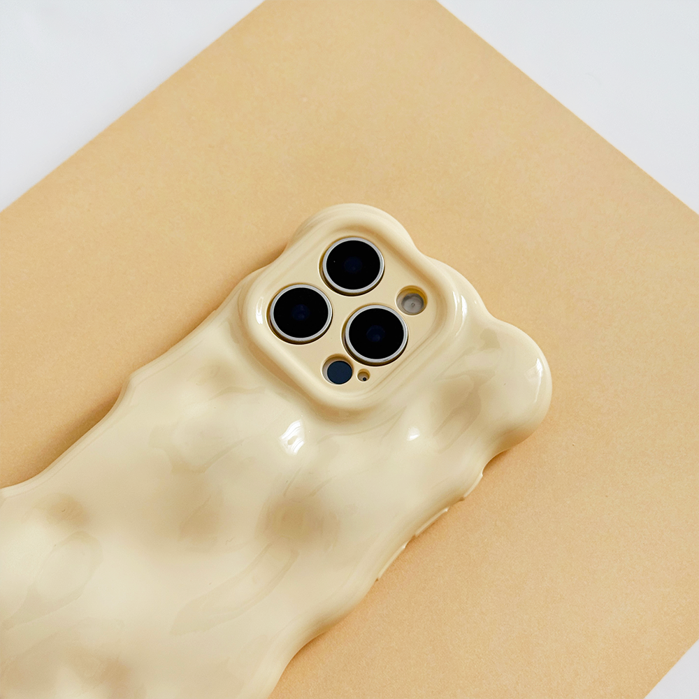 3D Bubble Phone Case - Butter Yellow
