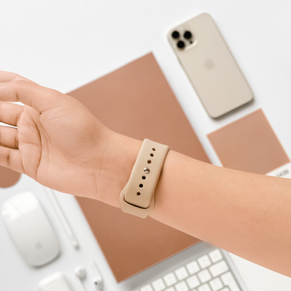 NAKD Apple Watch Strap - Caramel Latte
