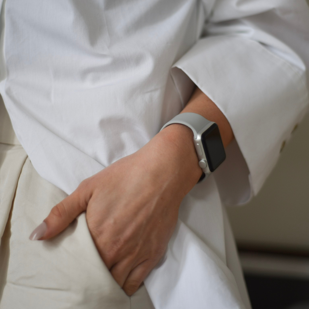 NAKD Apple Watch Kayışı - Buz Grisi