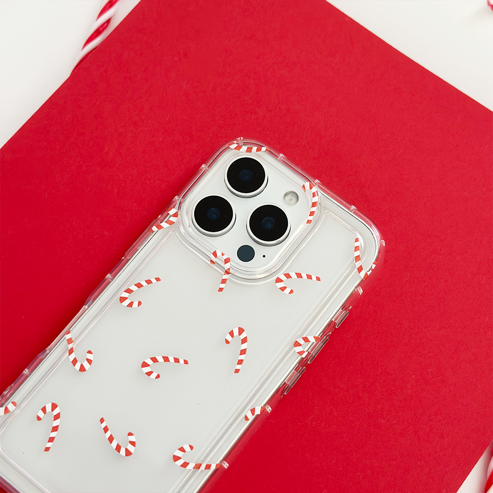 Şeffaf Telefon Kılıfı - Şeker Kamışları