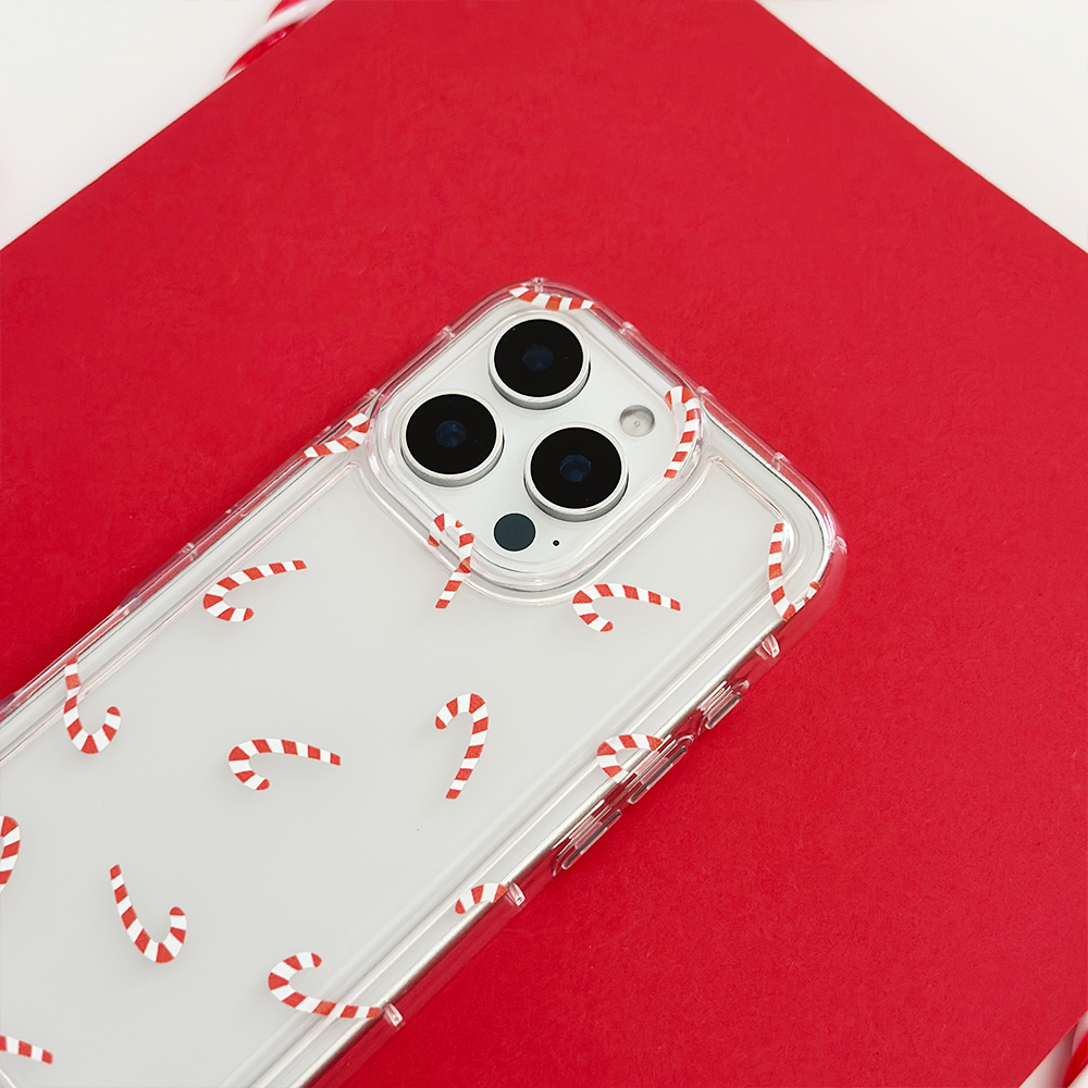 Şeffaf Telefon Kılıfı - Şeker Kamışları