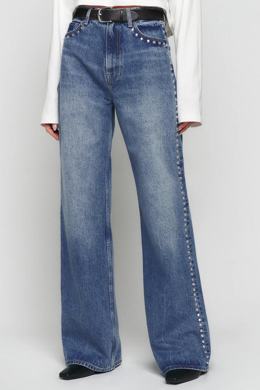 Cary High Rise slouchy Wide Leg Jeans