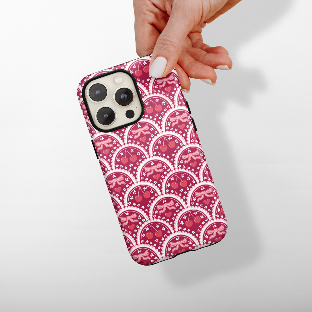 Tough MagSafe® Phone Case - Cherry Lace