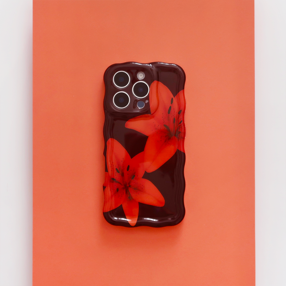 Wavy Phone Case - Cinnamon Lily