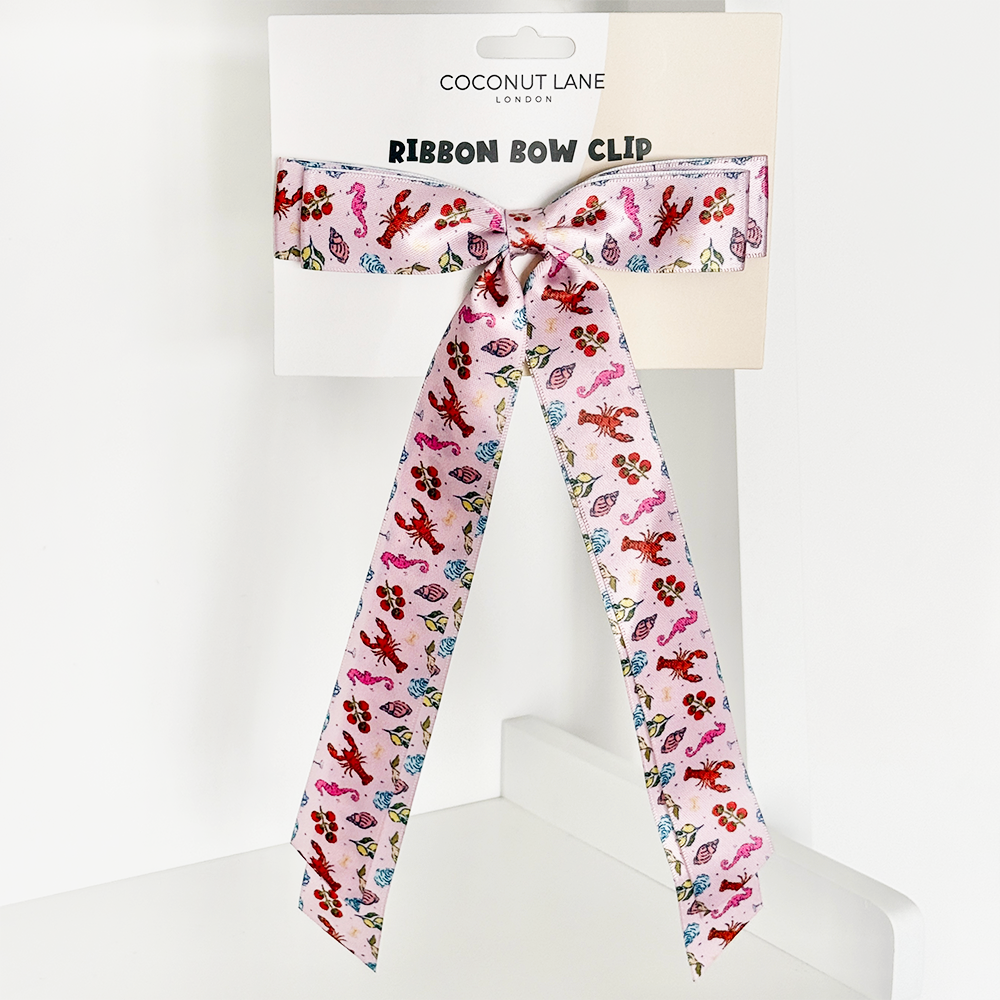 Ribbon Bow Clip - Cococabana