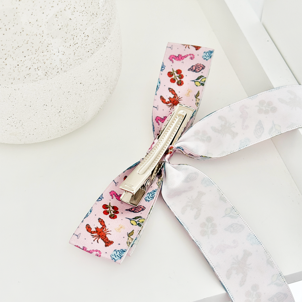 Ribbon Bow Clip - Cococabana