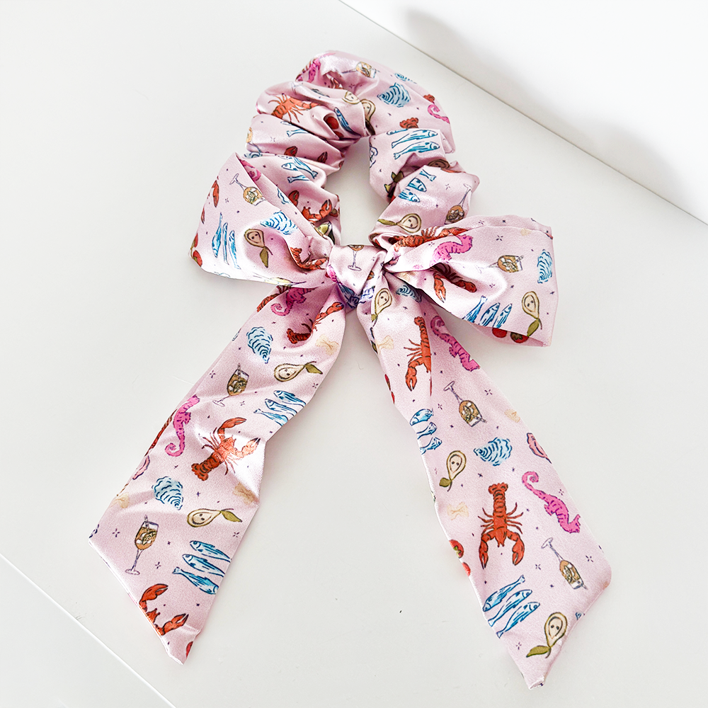 Satin Bow Scrunchie - Cococabana