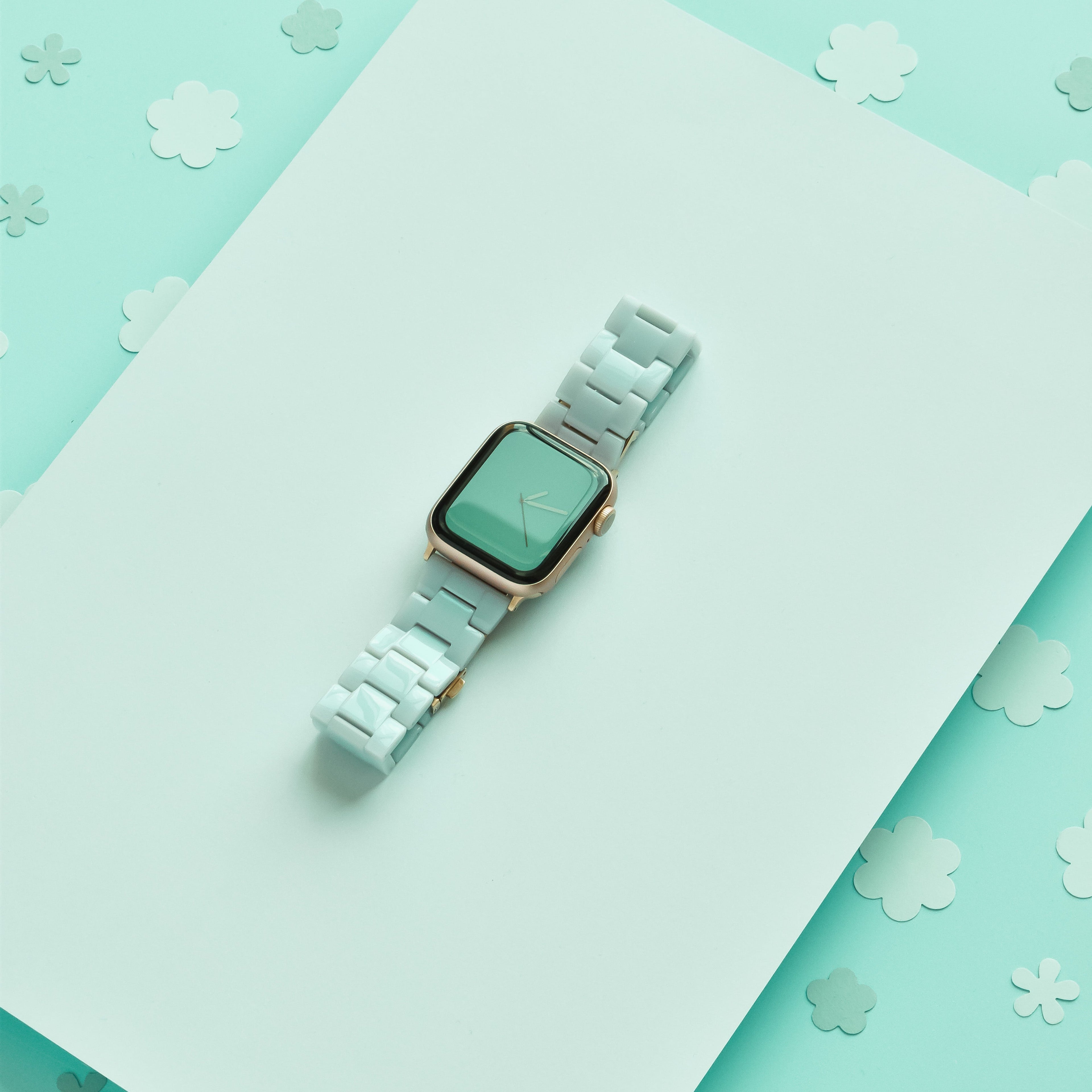 Lüks Pastel Nane Apple Watch Kayışı