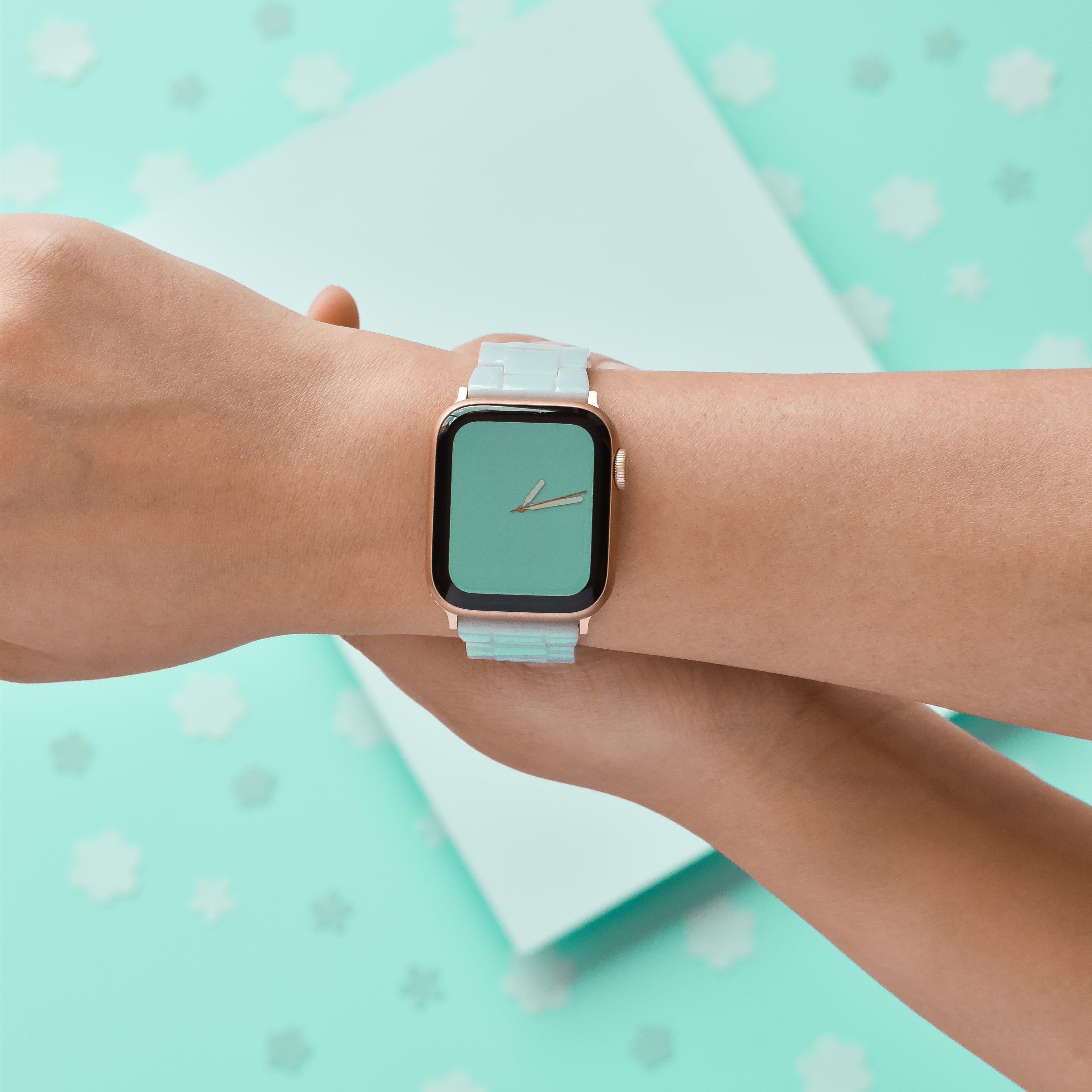 Lüks Pastel Nane Apple Watch Kayışı