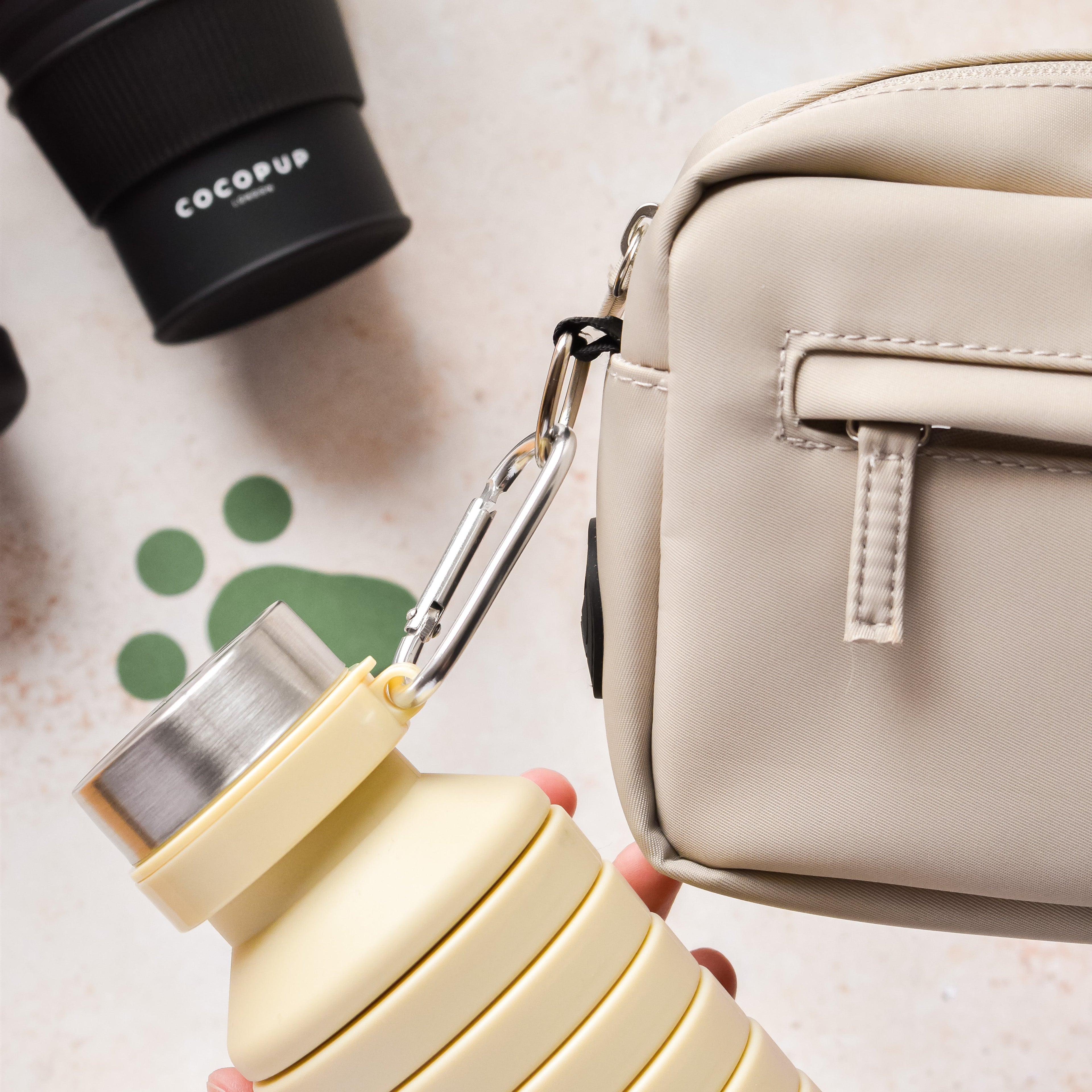 Cocopup Katlanabilir Su Şişesi - Nude 