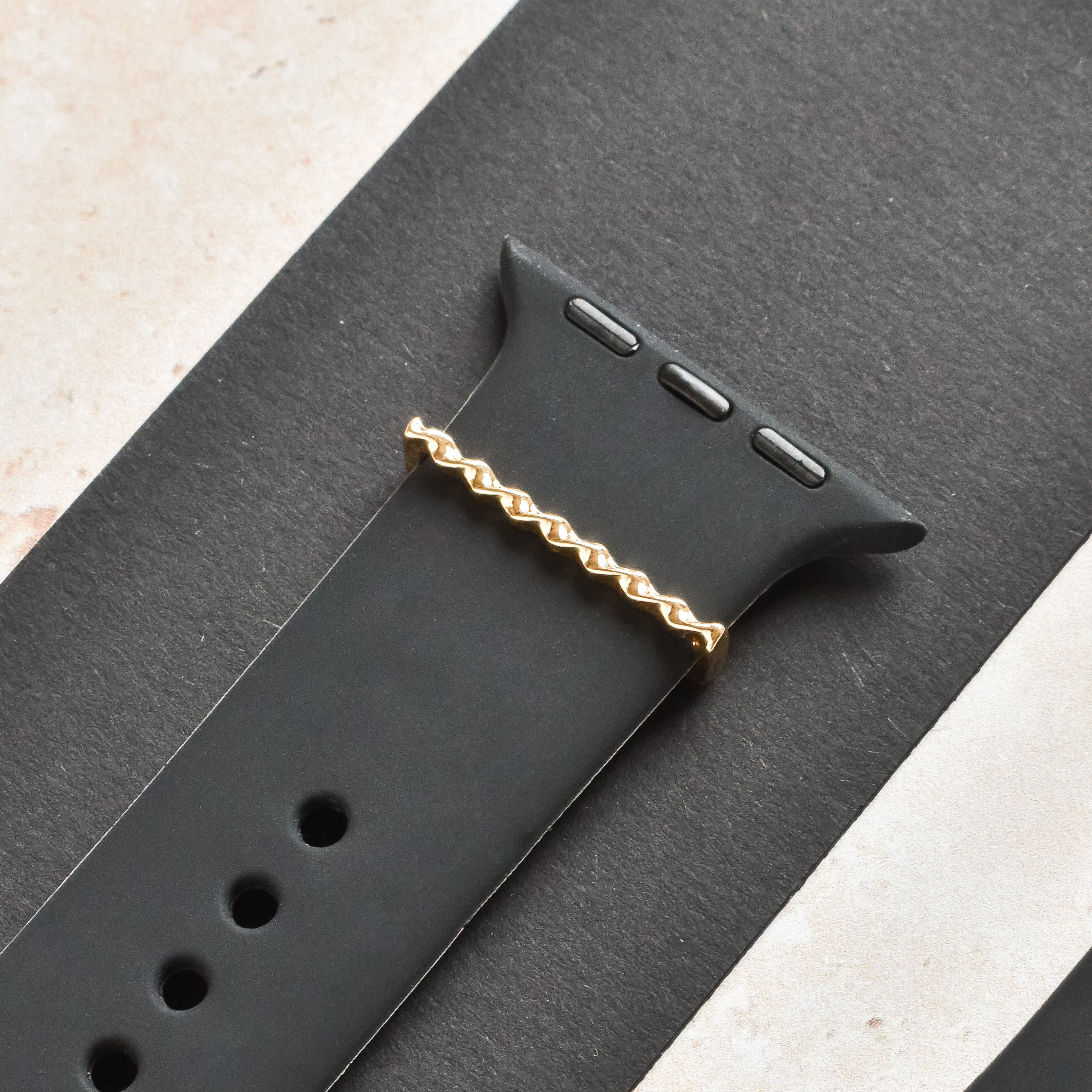 Watch Strap Charm - Gold Twist