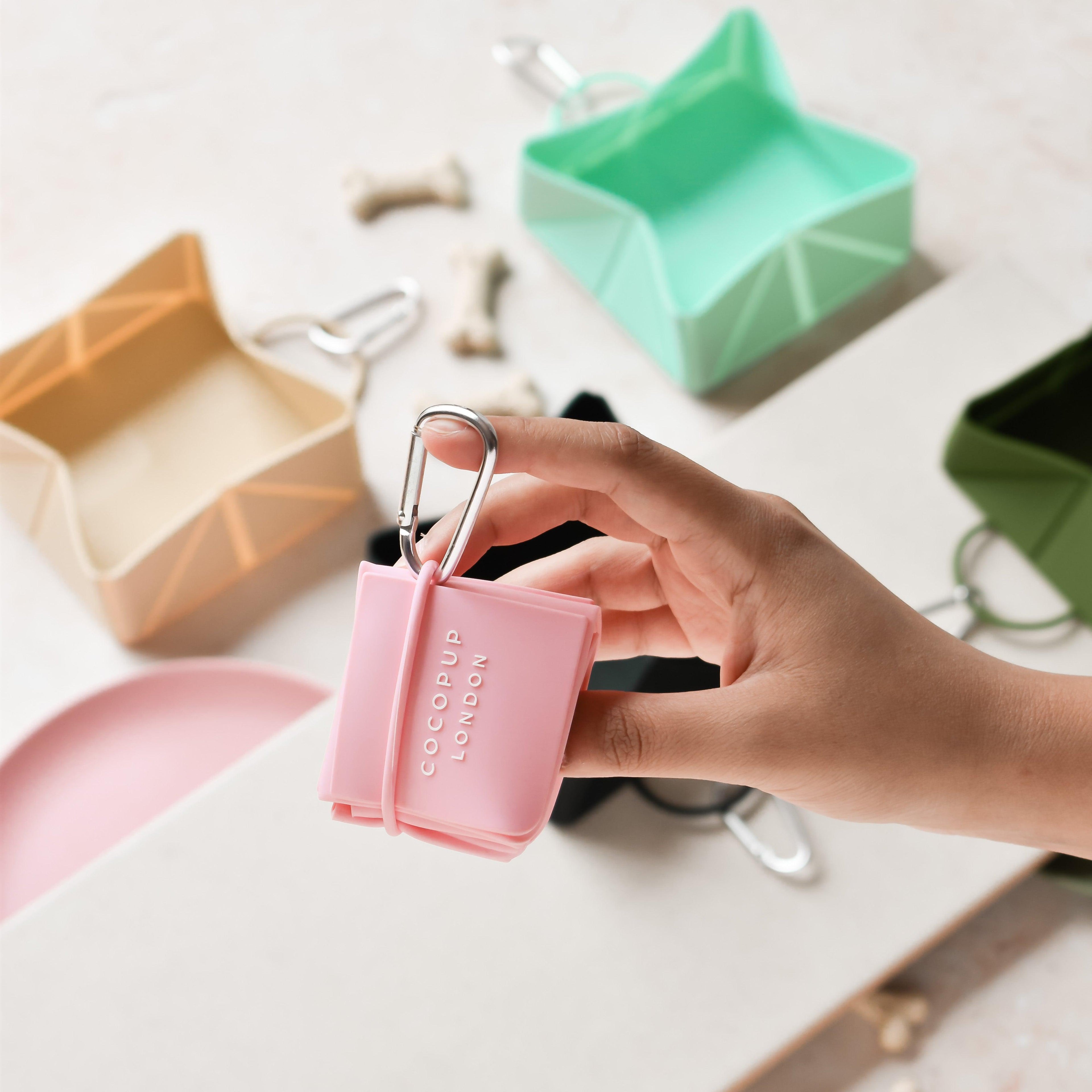 Cocopup marka katlanabilir seyahat kasesi - Pembe