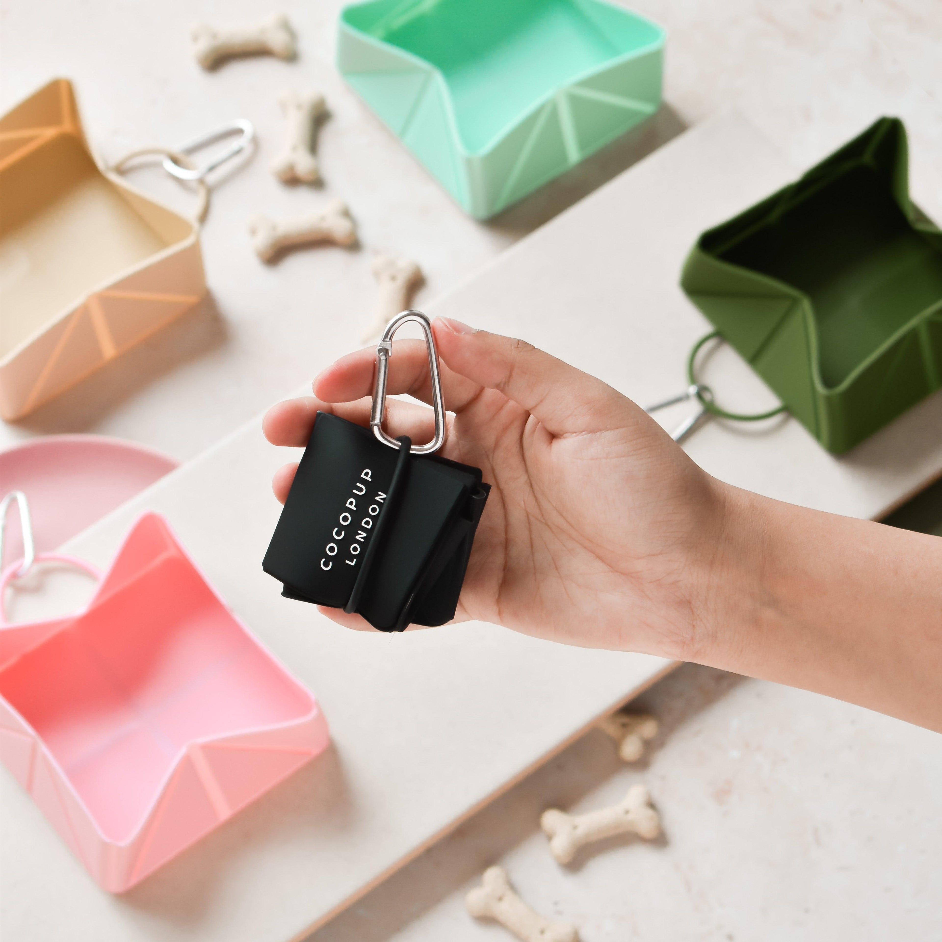 Cocopup marka katlanabilir seyahat kasesi - Siyah