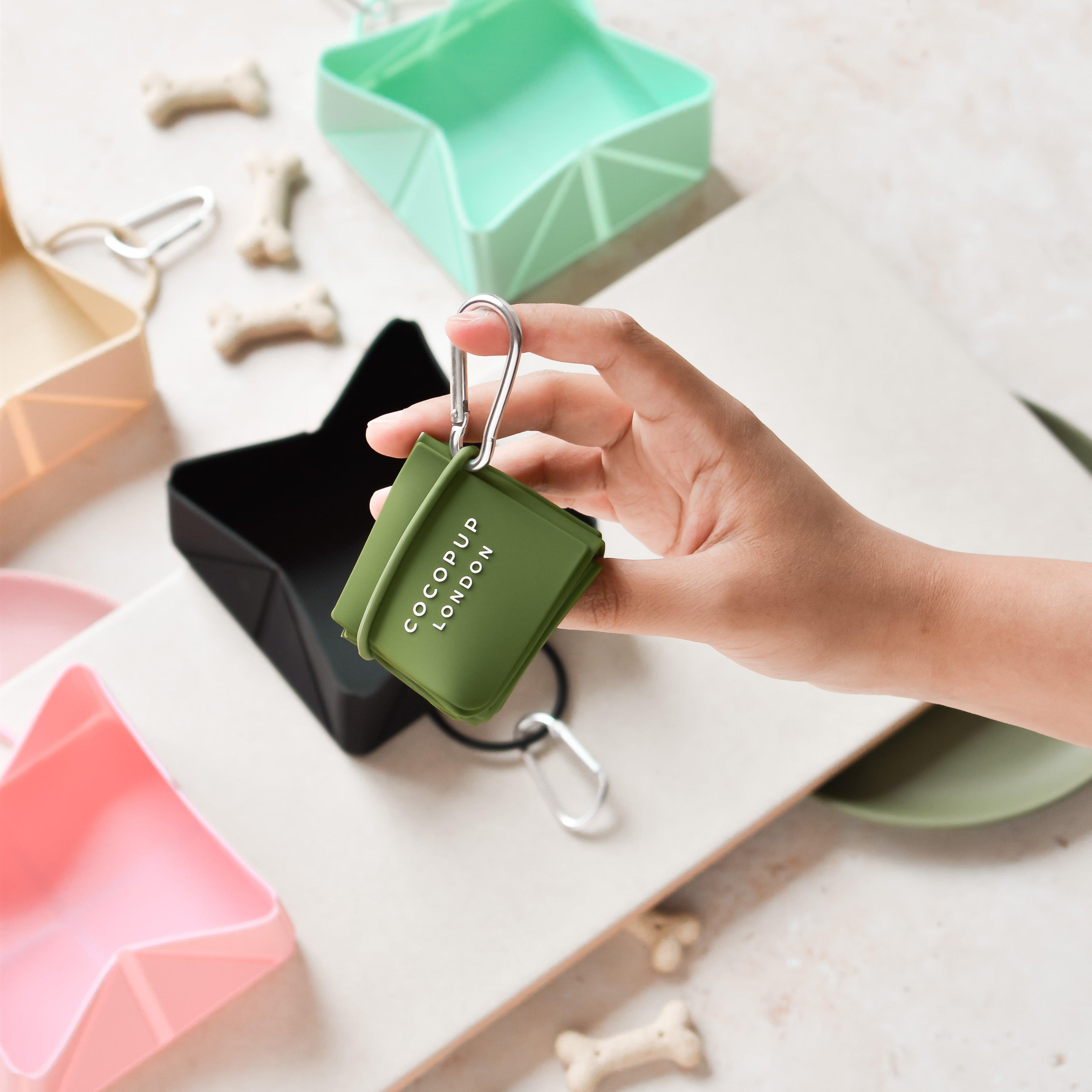 Cocopup Katlanabilir Seyahat Kasesi - Haki