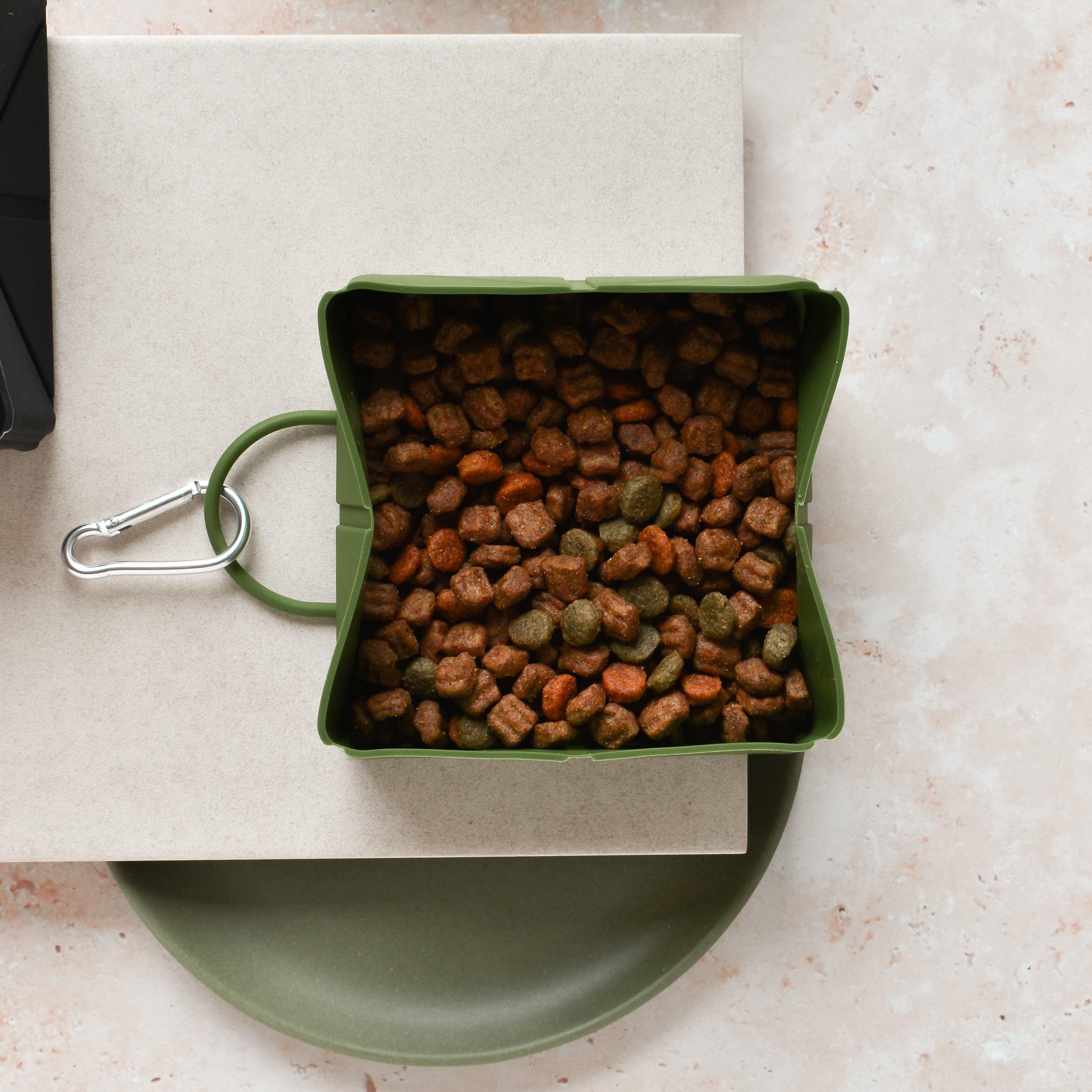 Cocopup Katlanabilir Seyahat Kasesi - Haki