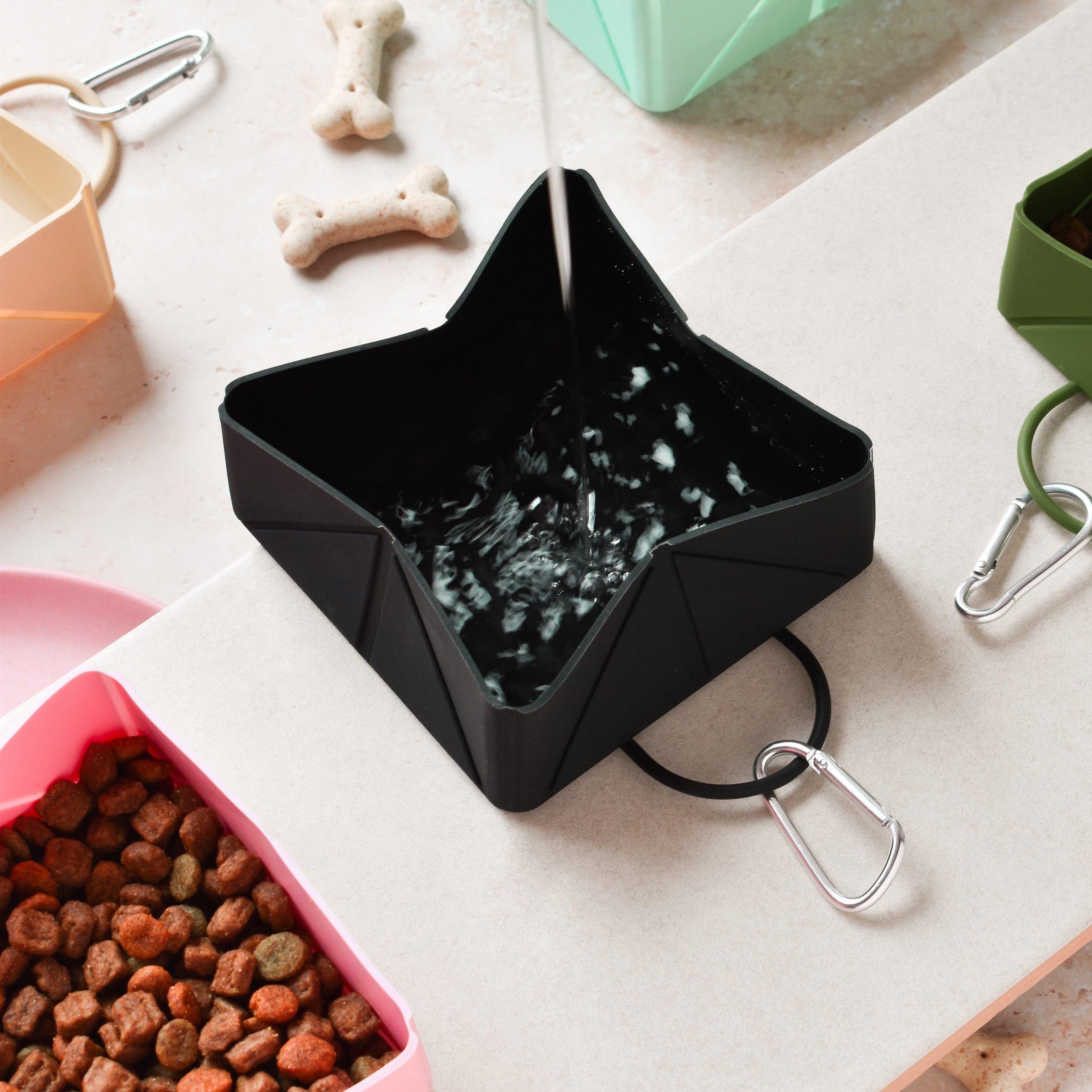 Cocopup marka katlanabilir seyahat kasesi - Siyah