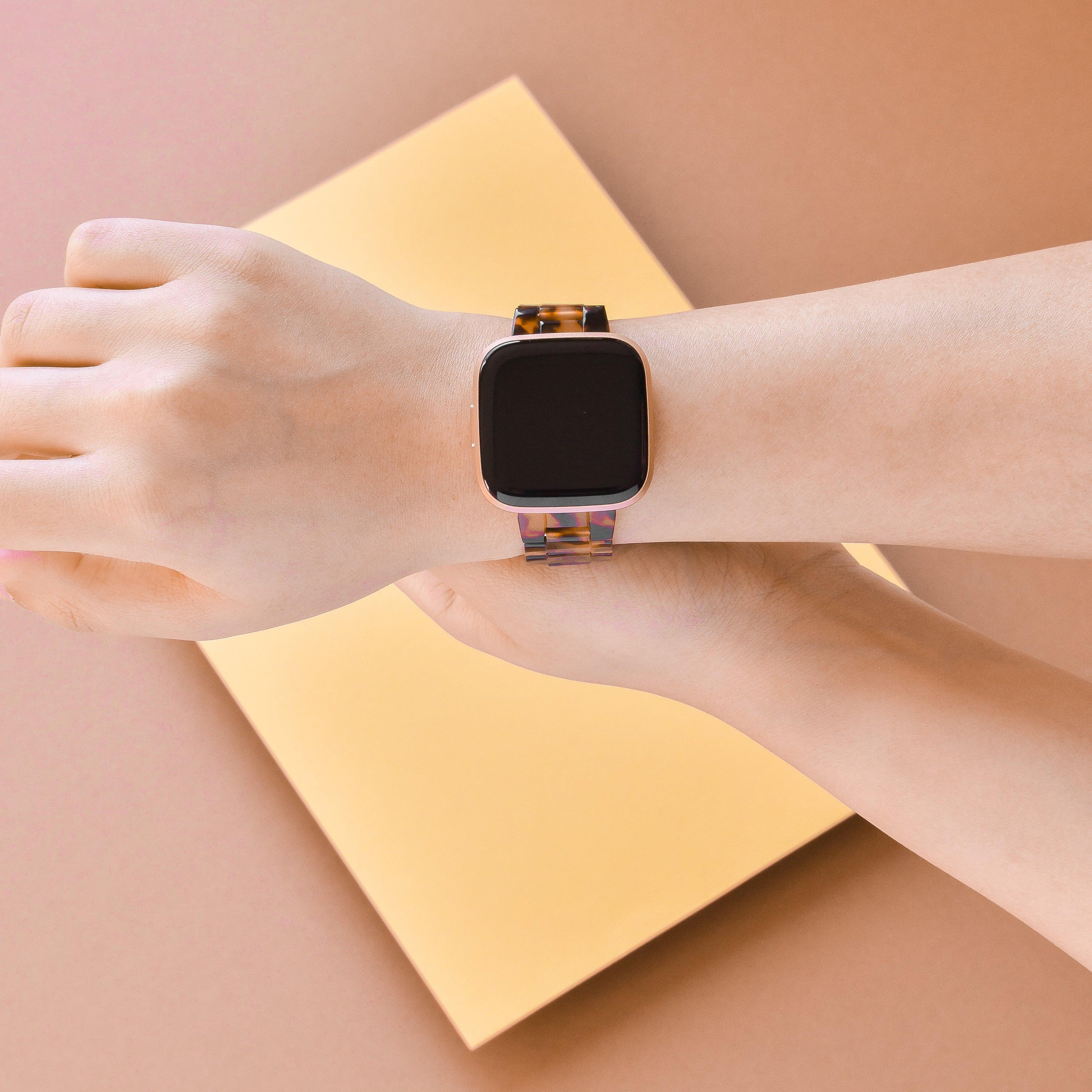 Fitbit Kayışı - LUXE Kaplumbağa Kabuğu Desenli