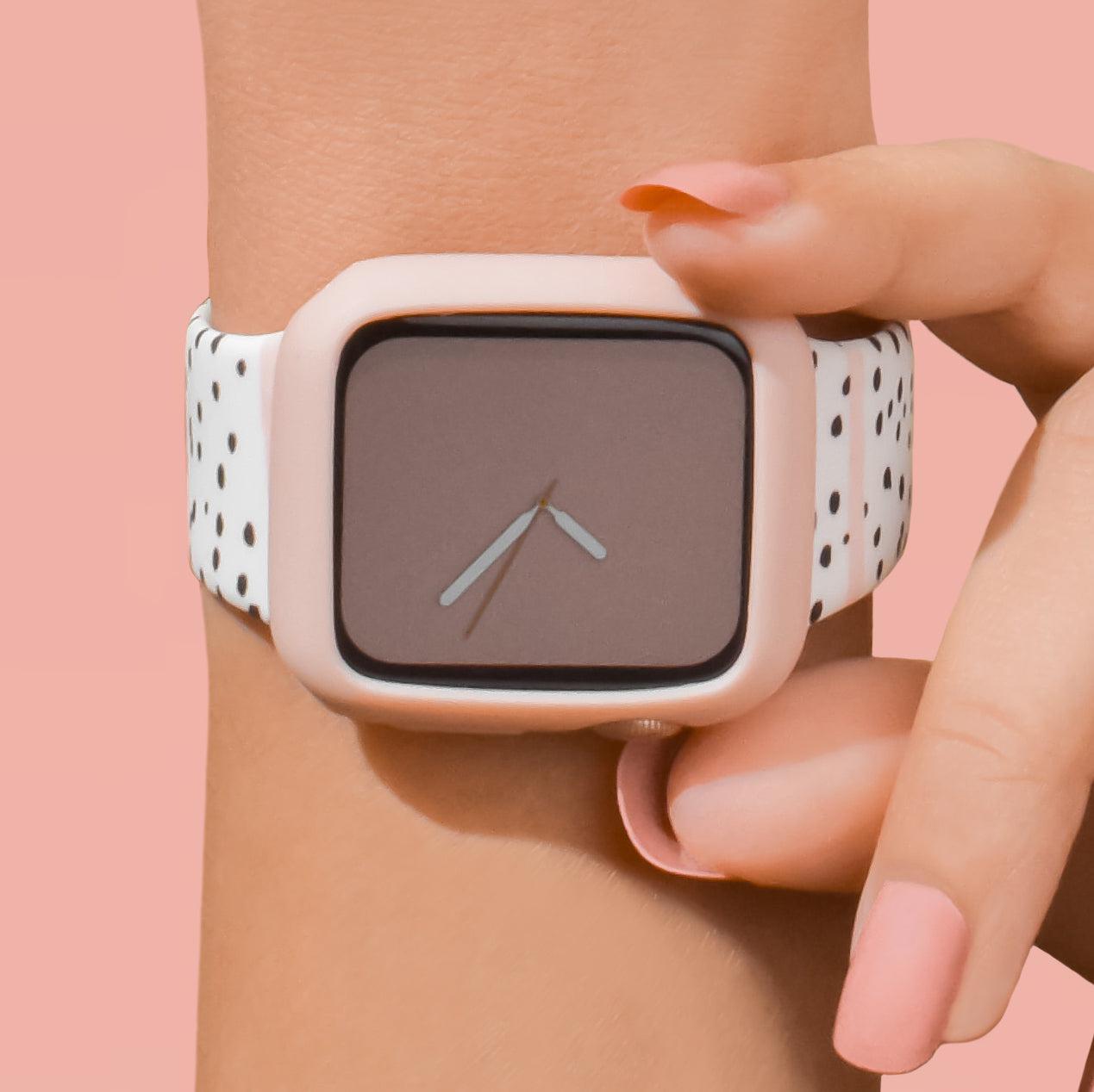 Silicone Apple Watch Case - Pale Pink