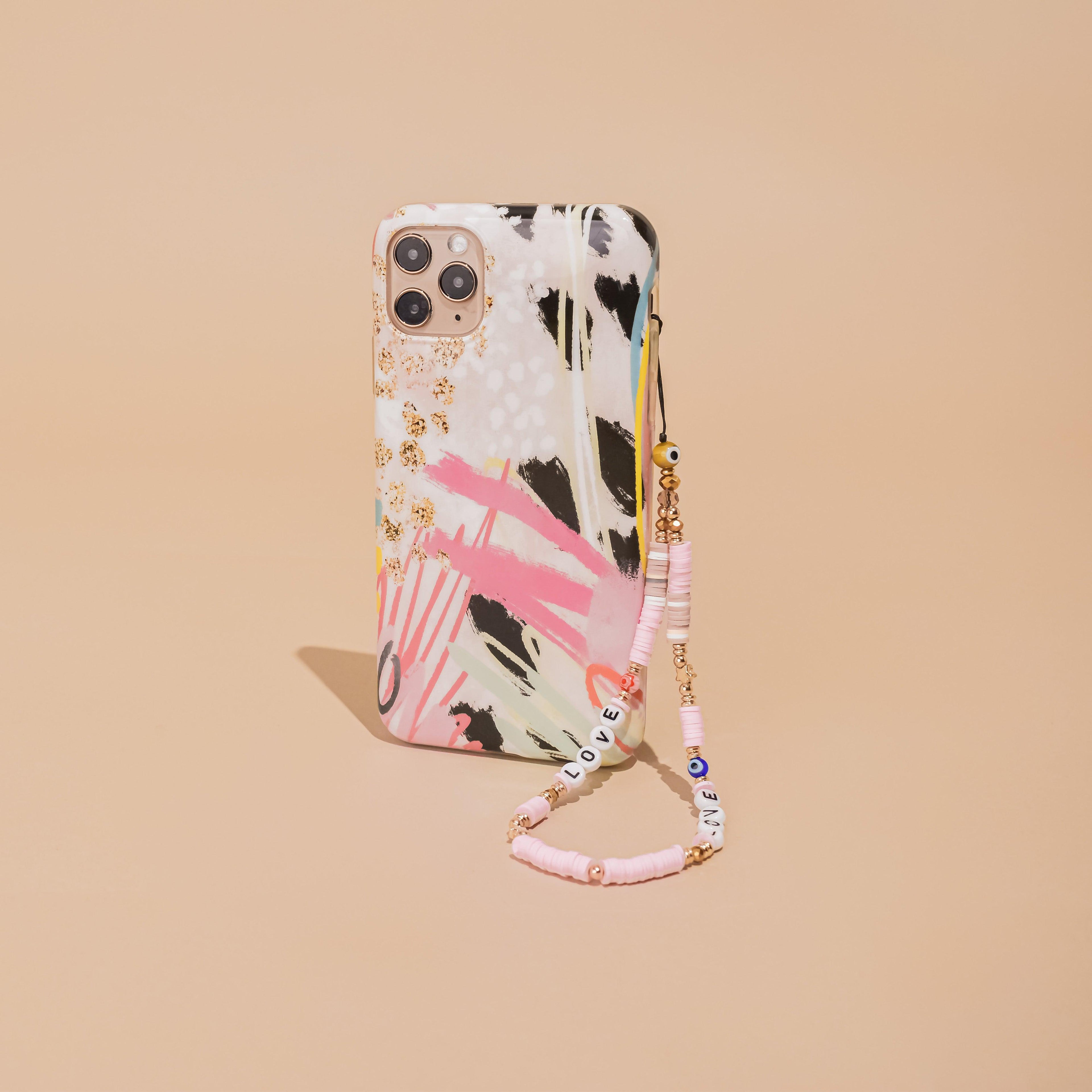 Boncuklu Telefon Askısı - Sevgiyi Hisset