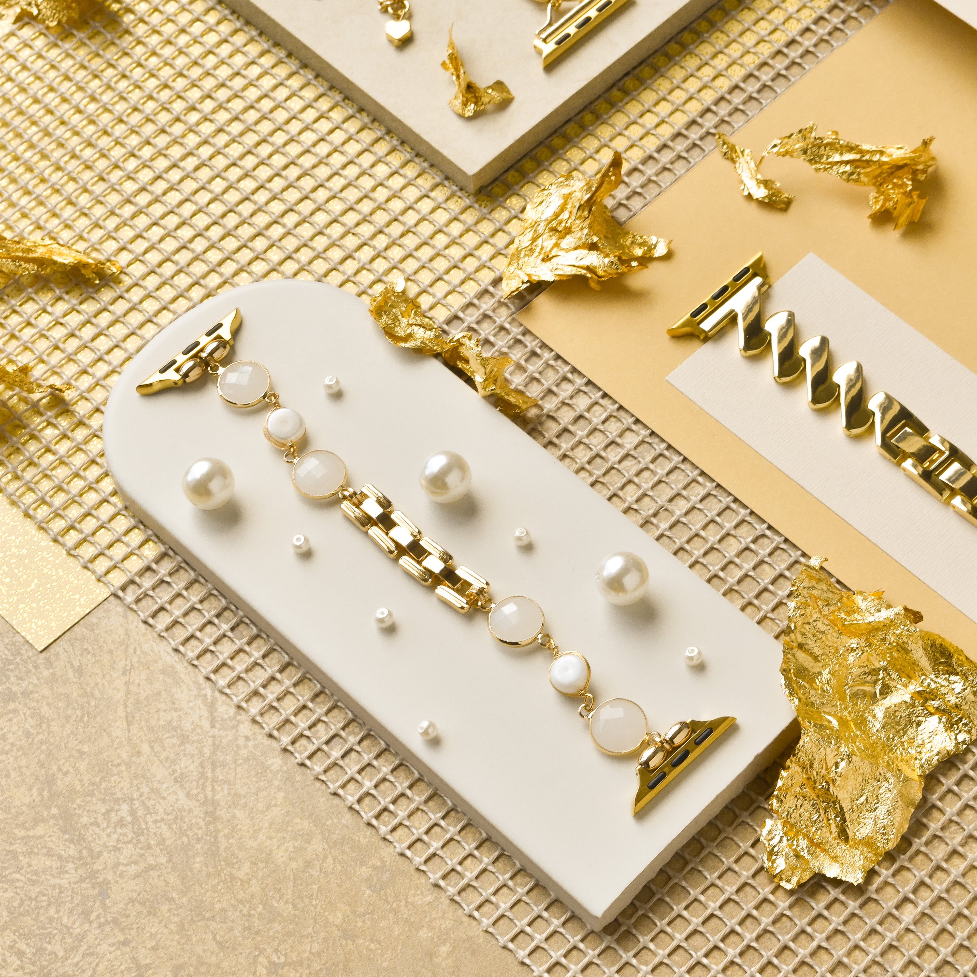 Sevimli Taşlı Bileklik Apple Watch Kayışı