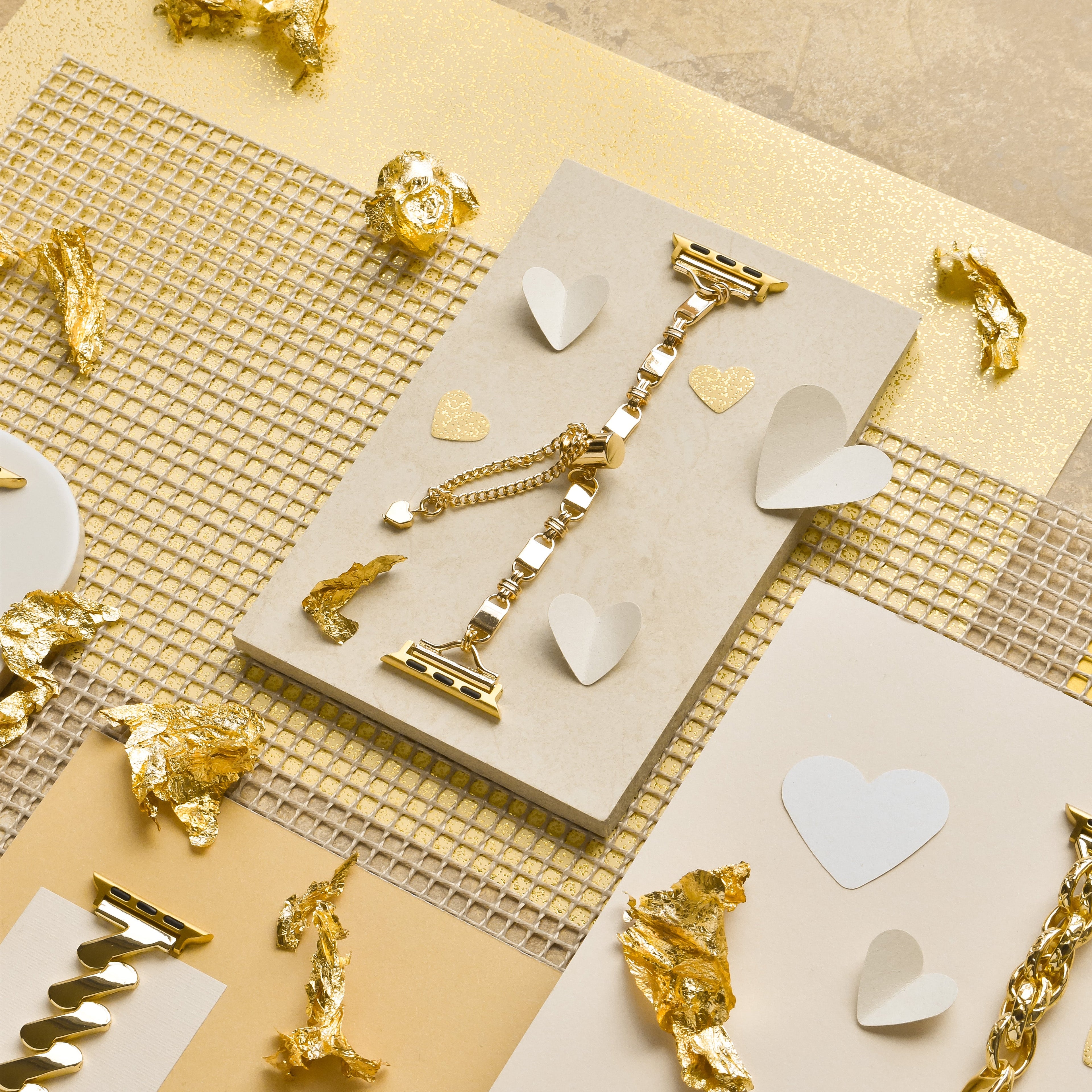 Sade Altın Bileklik Apple Watch Kayışı