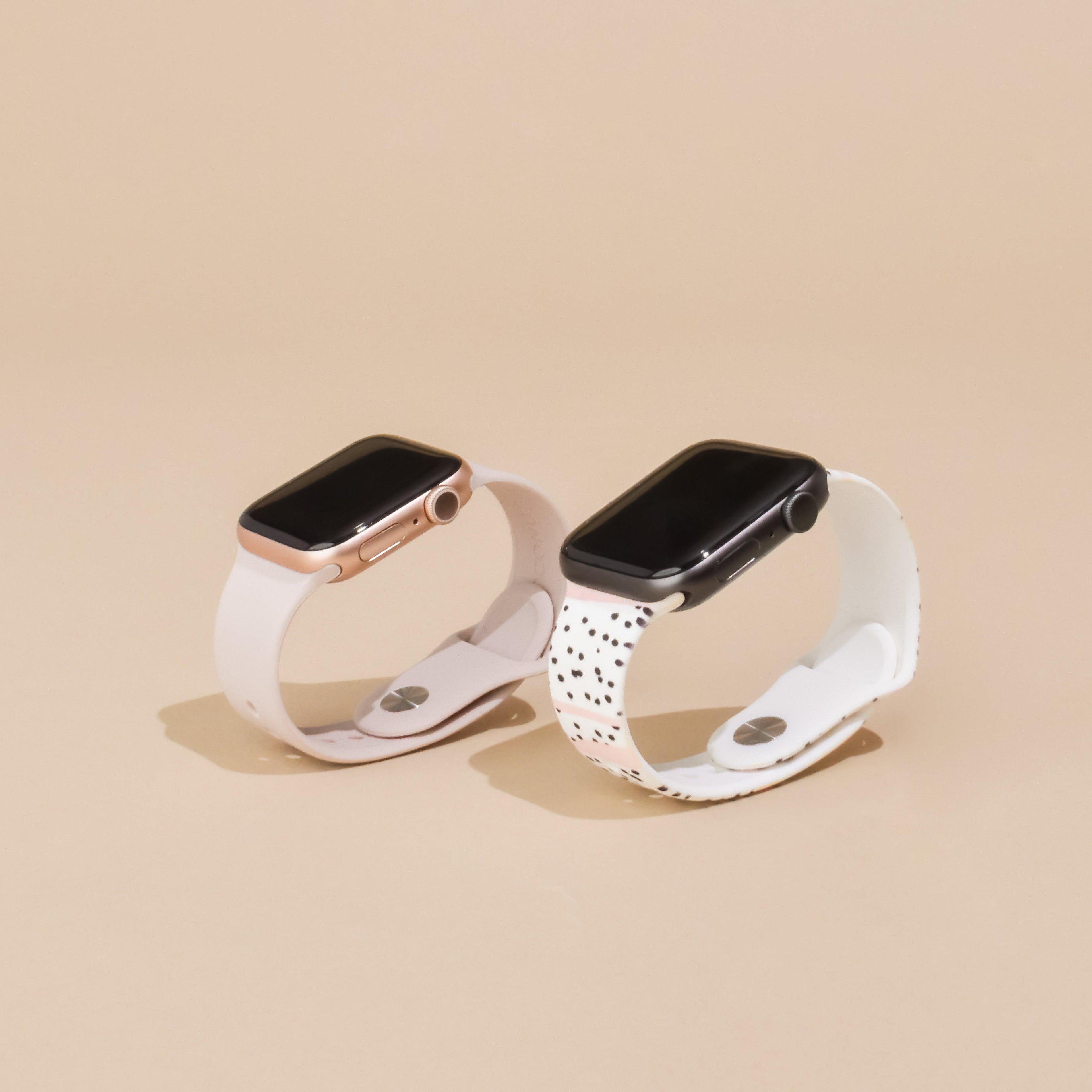 Apple Watch Strap Set - Powder Pink & Pink Dalmatian