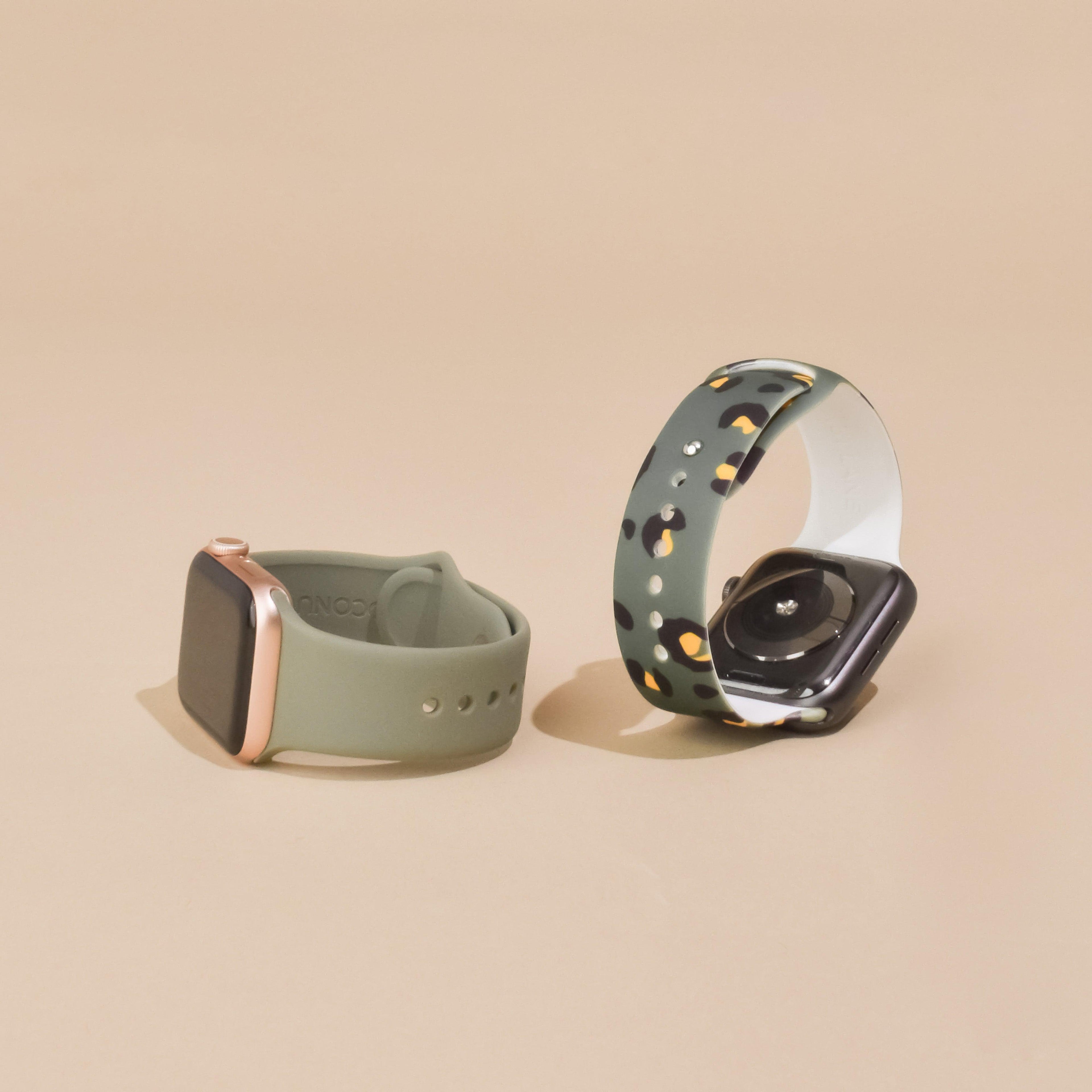 Apple Watch Strap Set - Vintage Khaki & Khaki Leopard