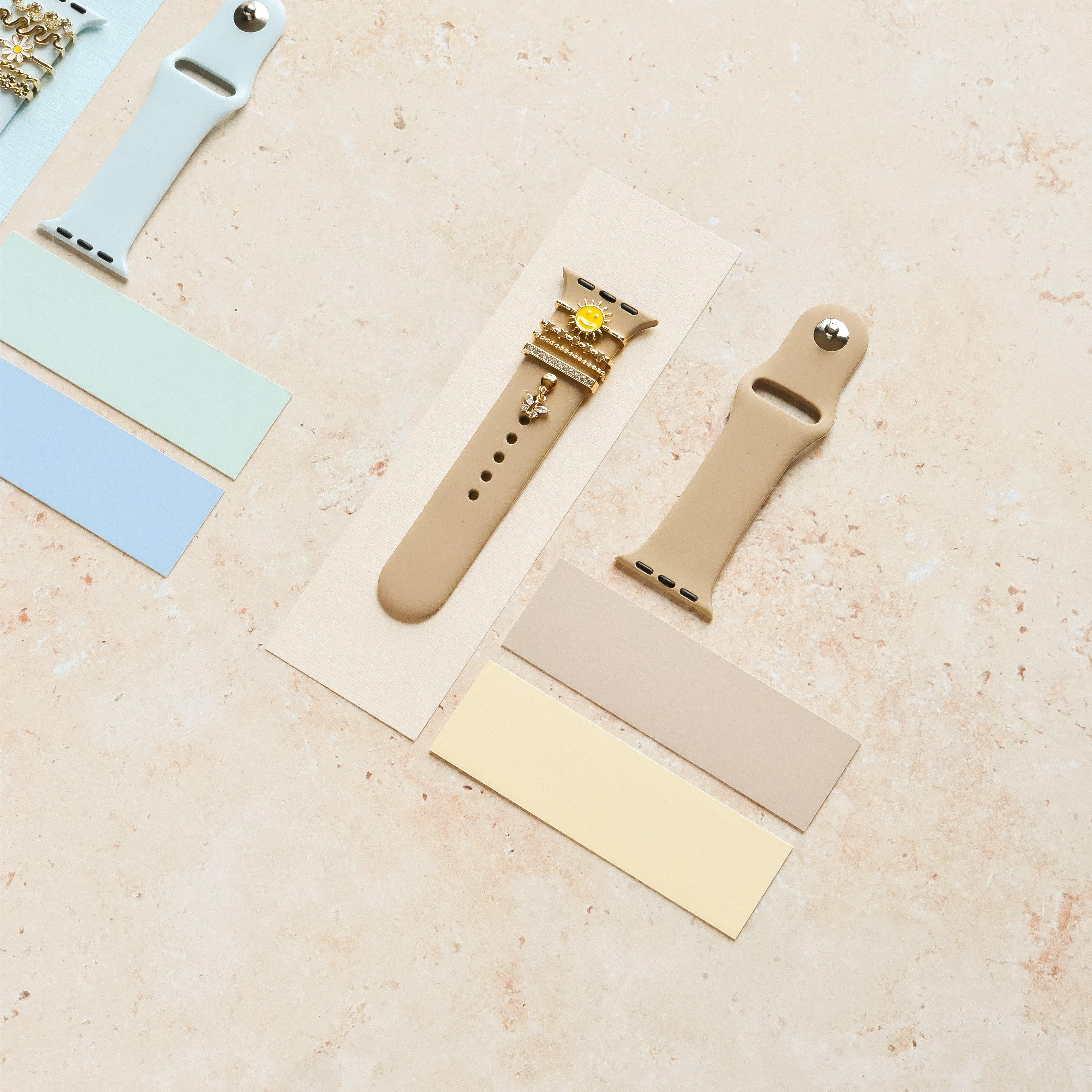 Saat Kayışı Süs Paketi - Altın Gülen Güneş