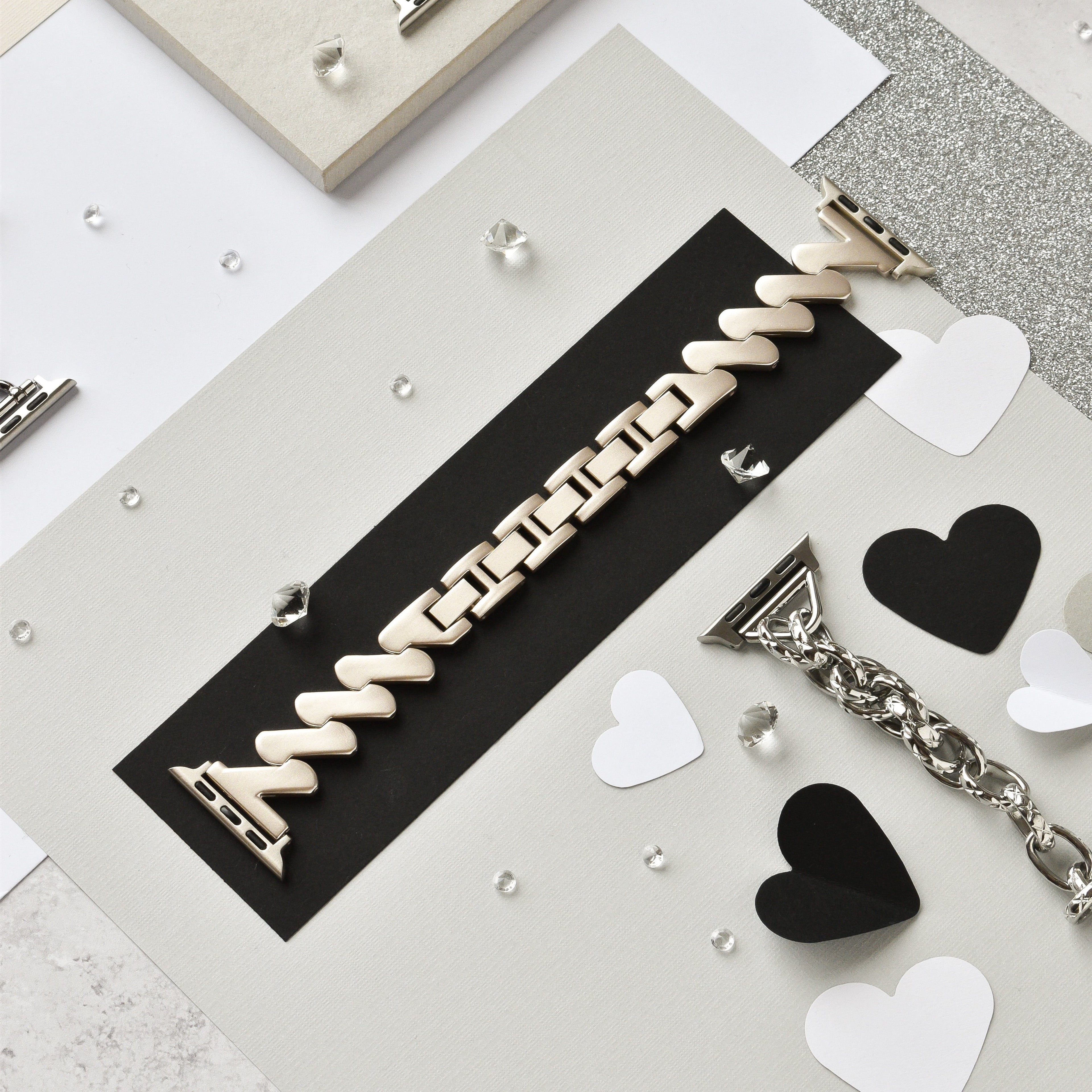 Dalgalı Apple Watch Kayışı - Yıldız Işığı