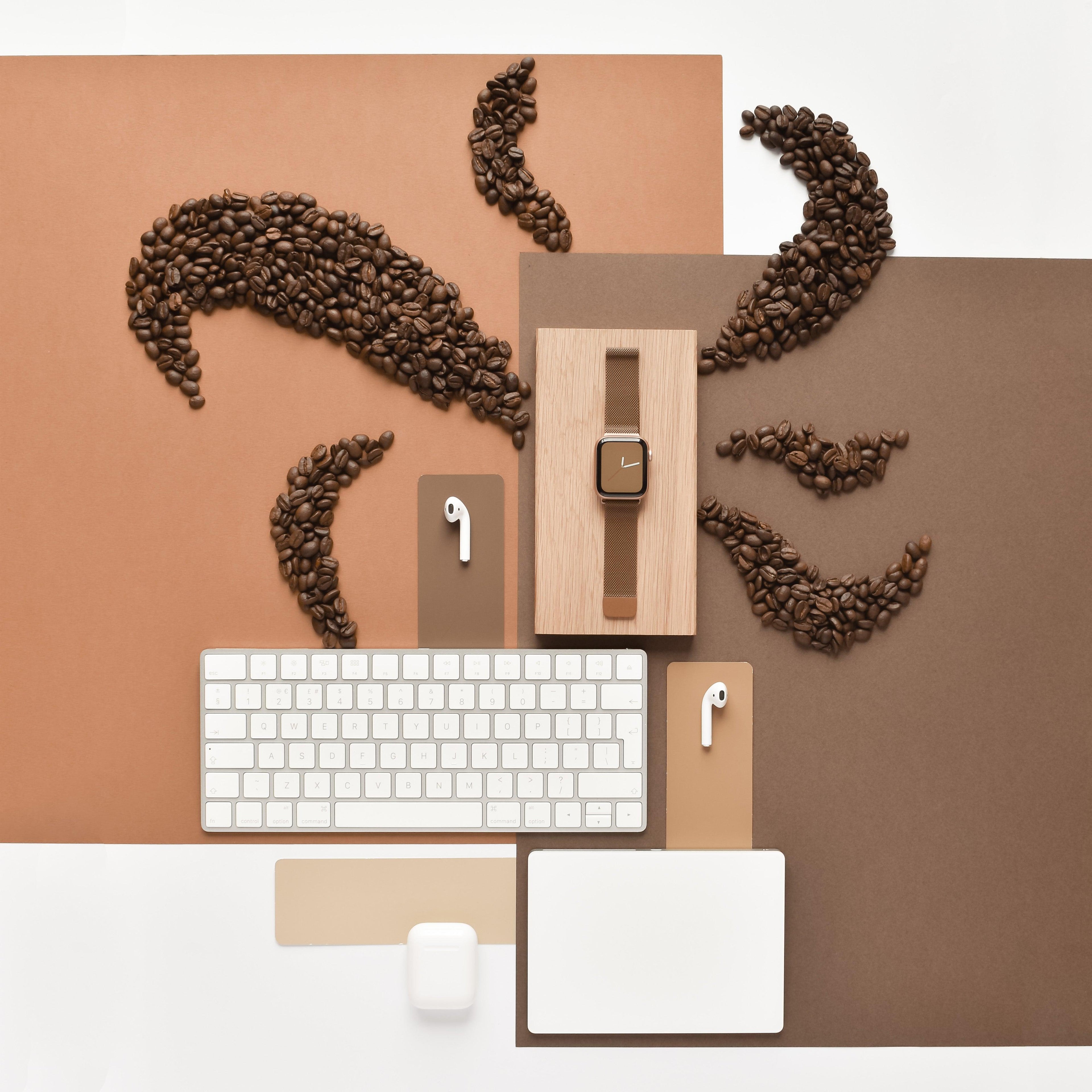 Manyetik Zincirli Apple Watch Kayışı - Kahve