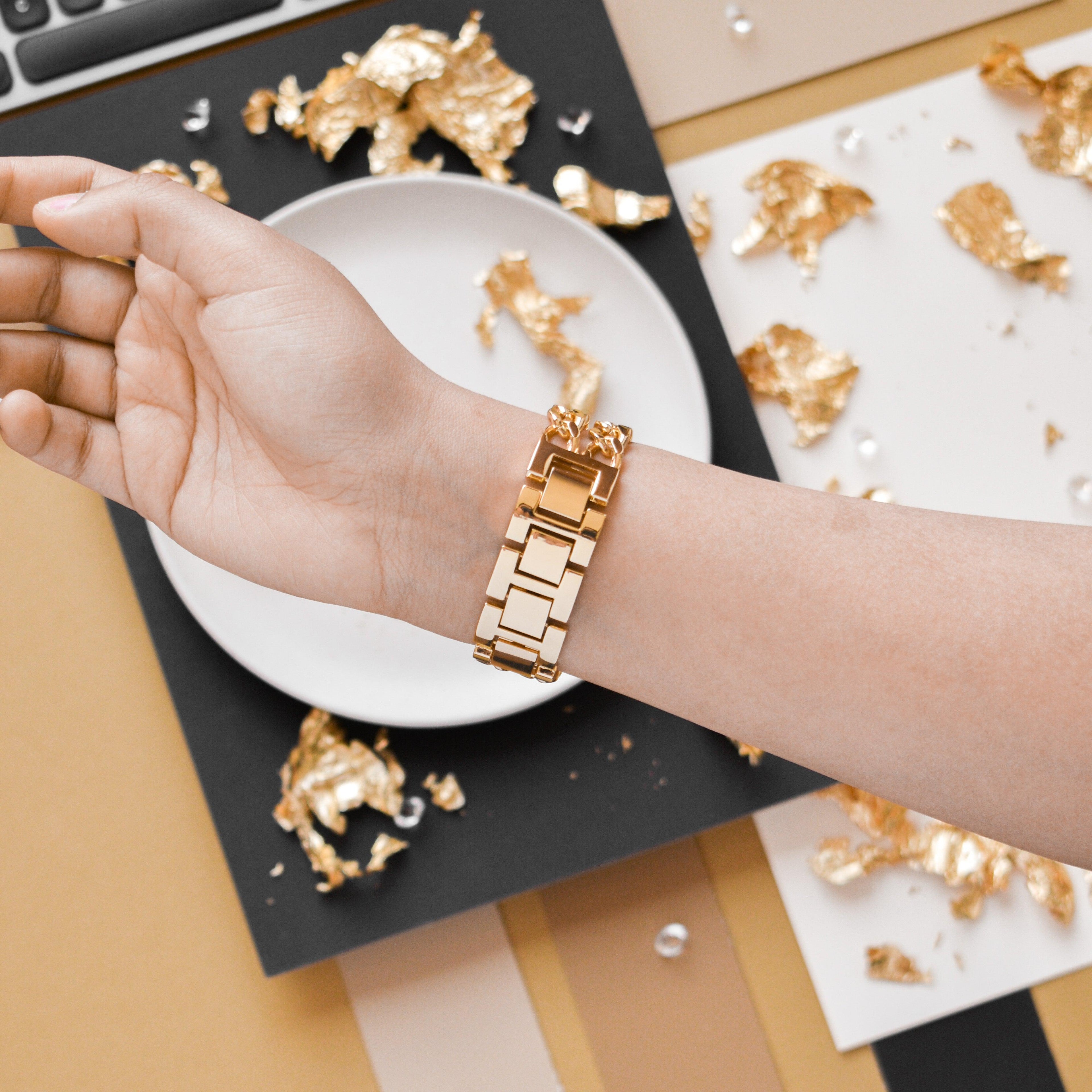 Çift Zincirli Apple Watch Kayışı