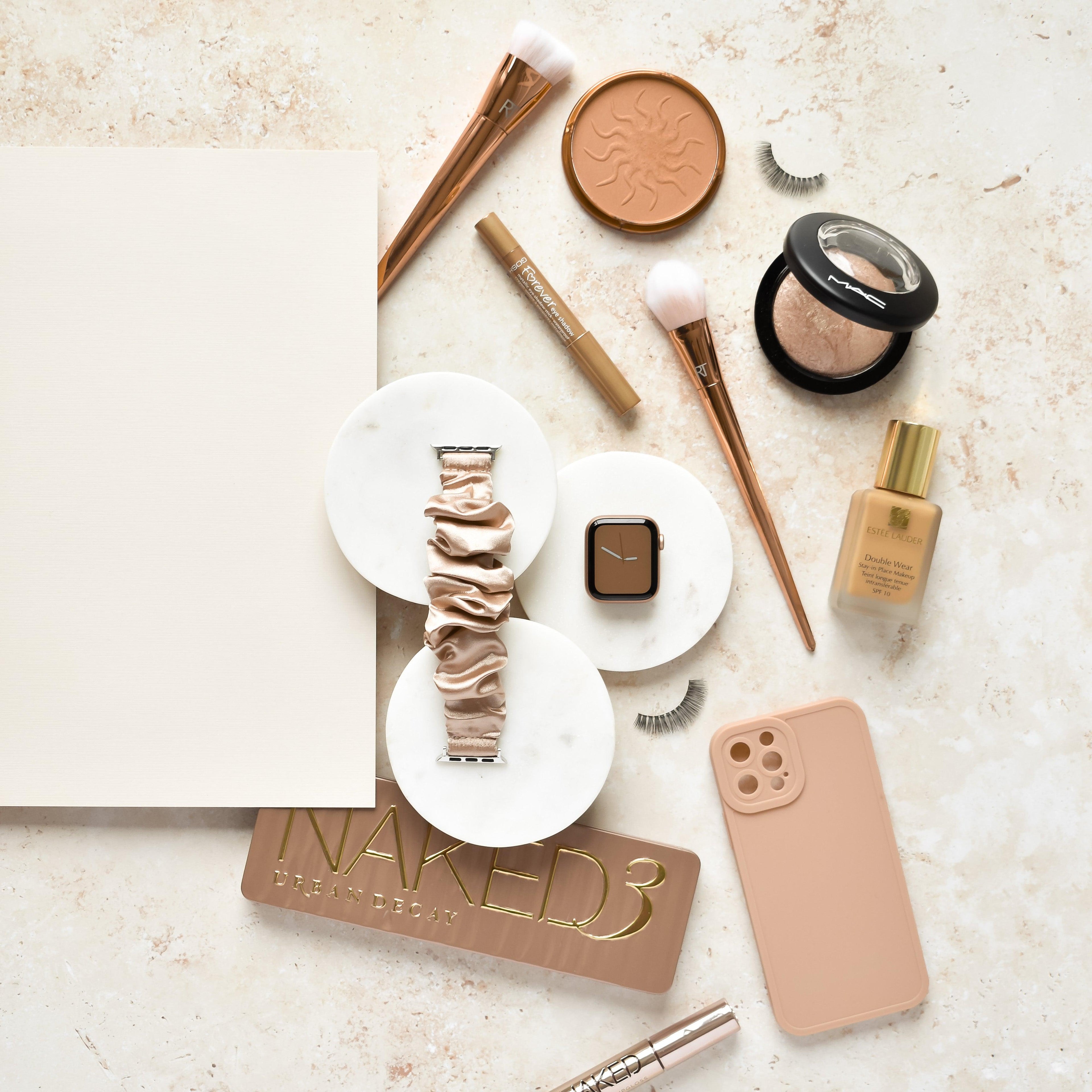 Scrunchie Apple Watch Strap - Caramel Latte