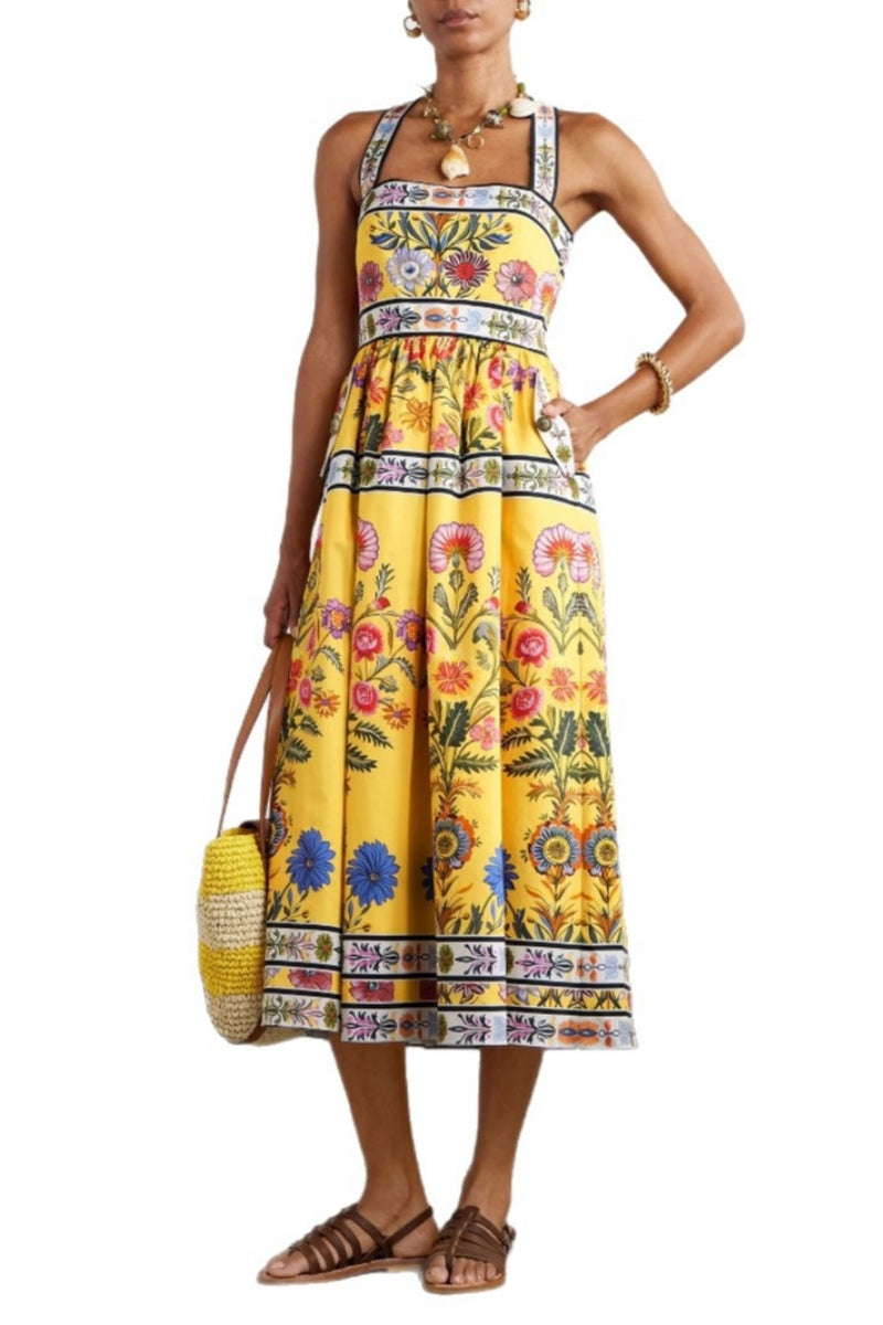 Casual Strapless Midi Dress