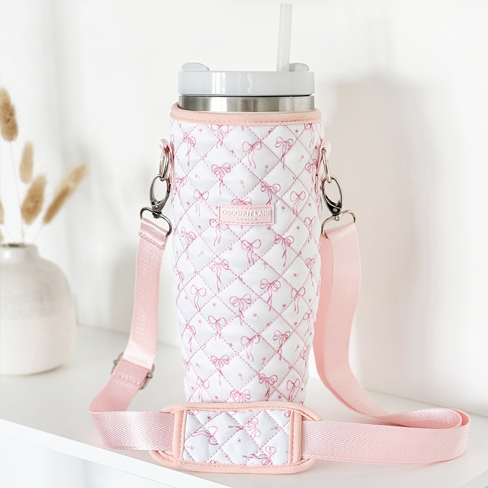 Tumbler Carry Case - Quilted Dainty Bows