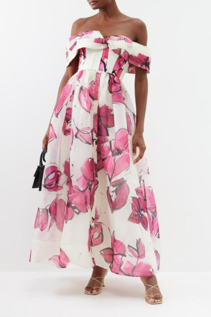 Églantine Floral Maxi Dress