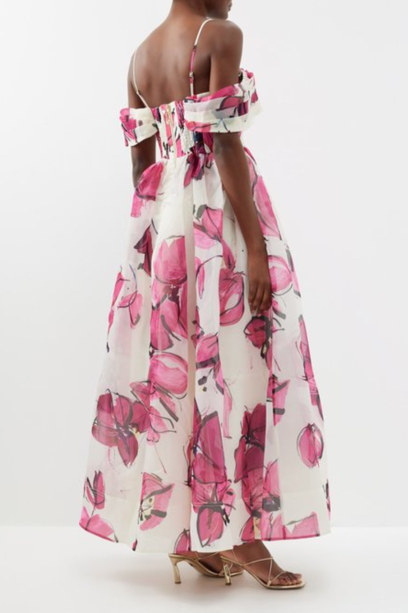 Églantine Floral Maxi Dress