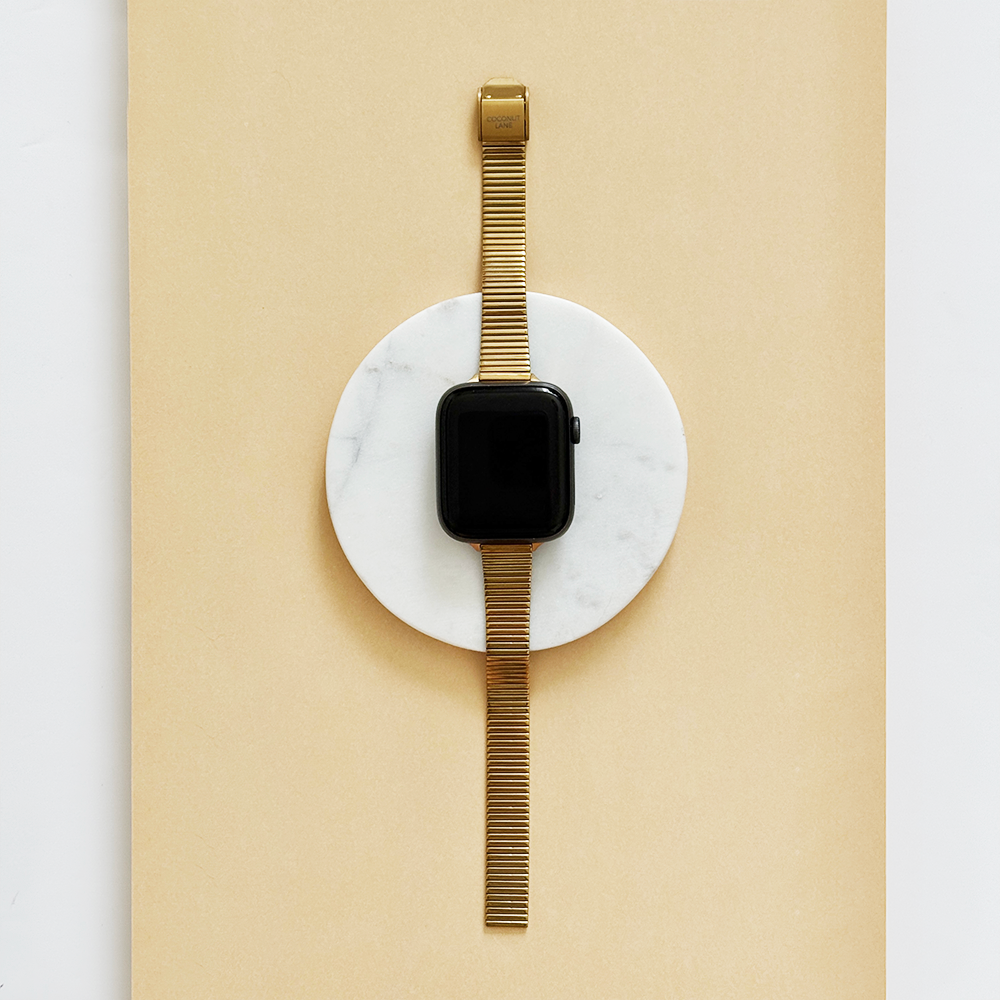 SLIM Fine Line Apple Watch Strap - Gold