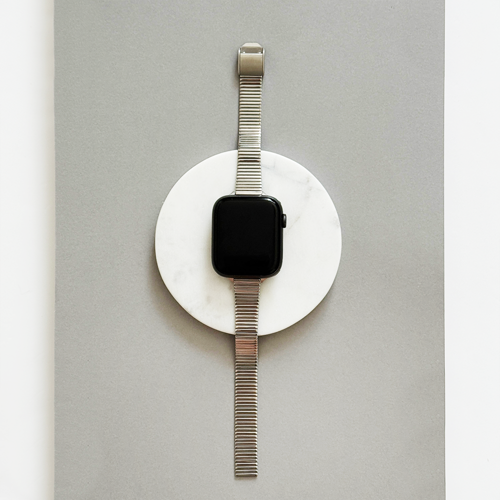 SLIM Fine Line Apple Watch Strap - Silver