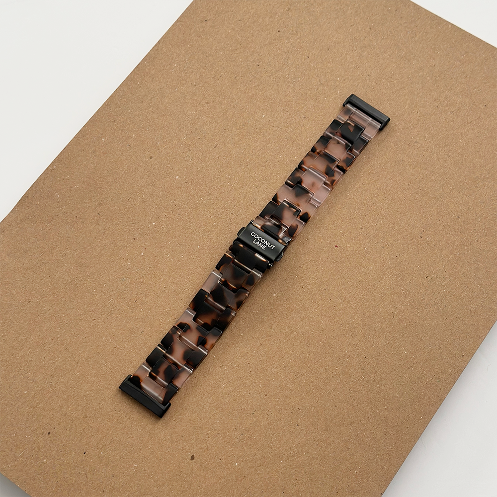 Fitbit Kayışı - LUXE Fildişi Kaplumbağa Desenli 