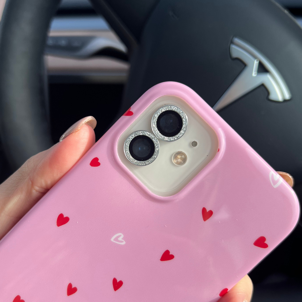 Koruyucu Kamera Lens Kapakları - Gümüş Simli