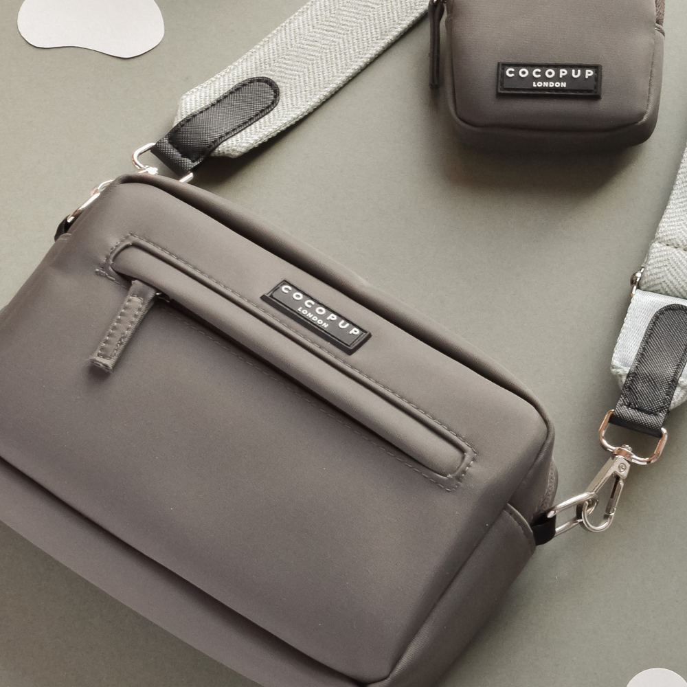 Köpek Gezdirme Mocha Çanta Seti - Adaçayı Tüvit