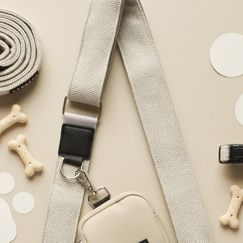 Köpek Gezdirme Karamel Latte Çanta Seti - Kahverengi Tüvit