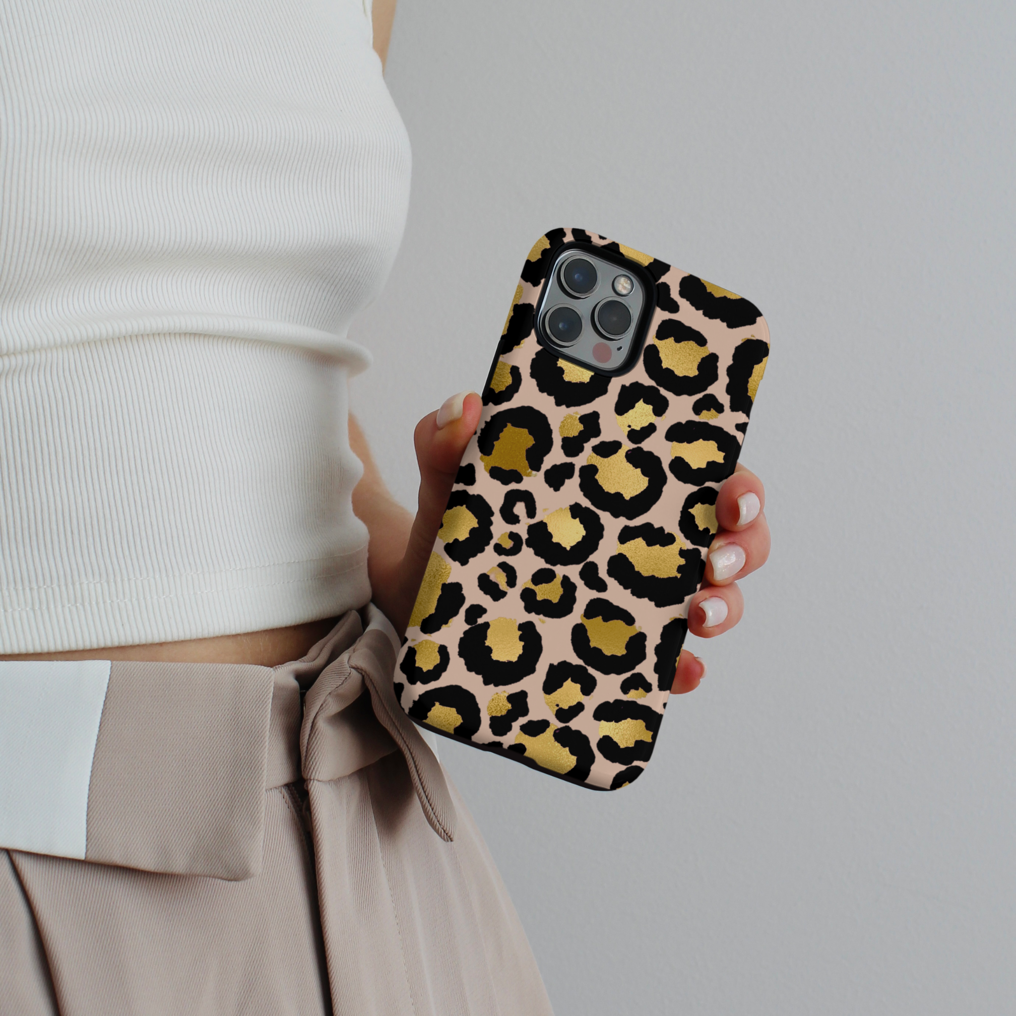 Tough Phone Case - Gold Leopard