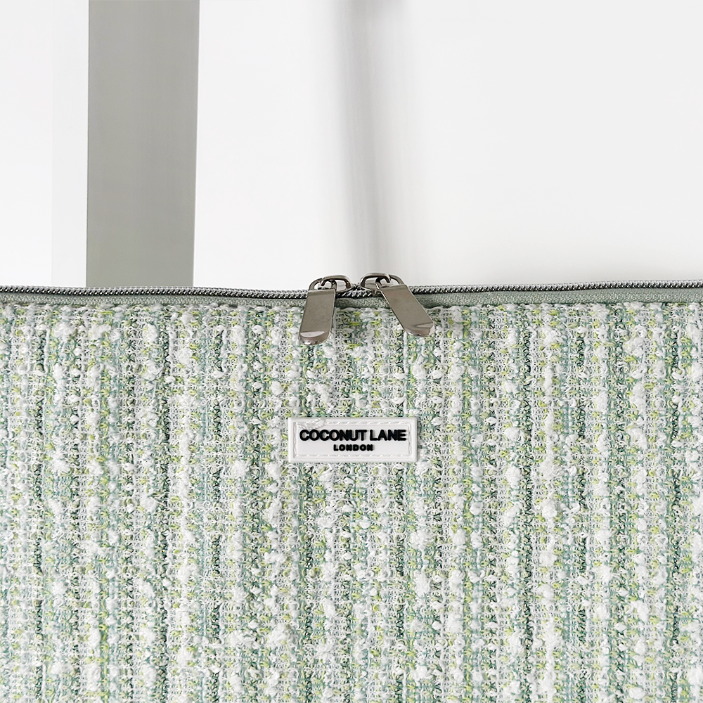 Matcha Textured Tweed Laptop Sleeve